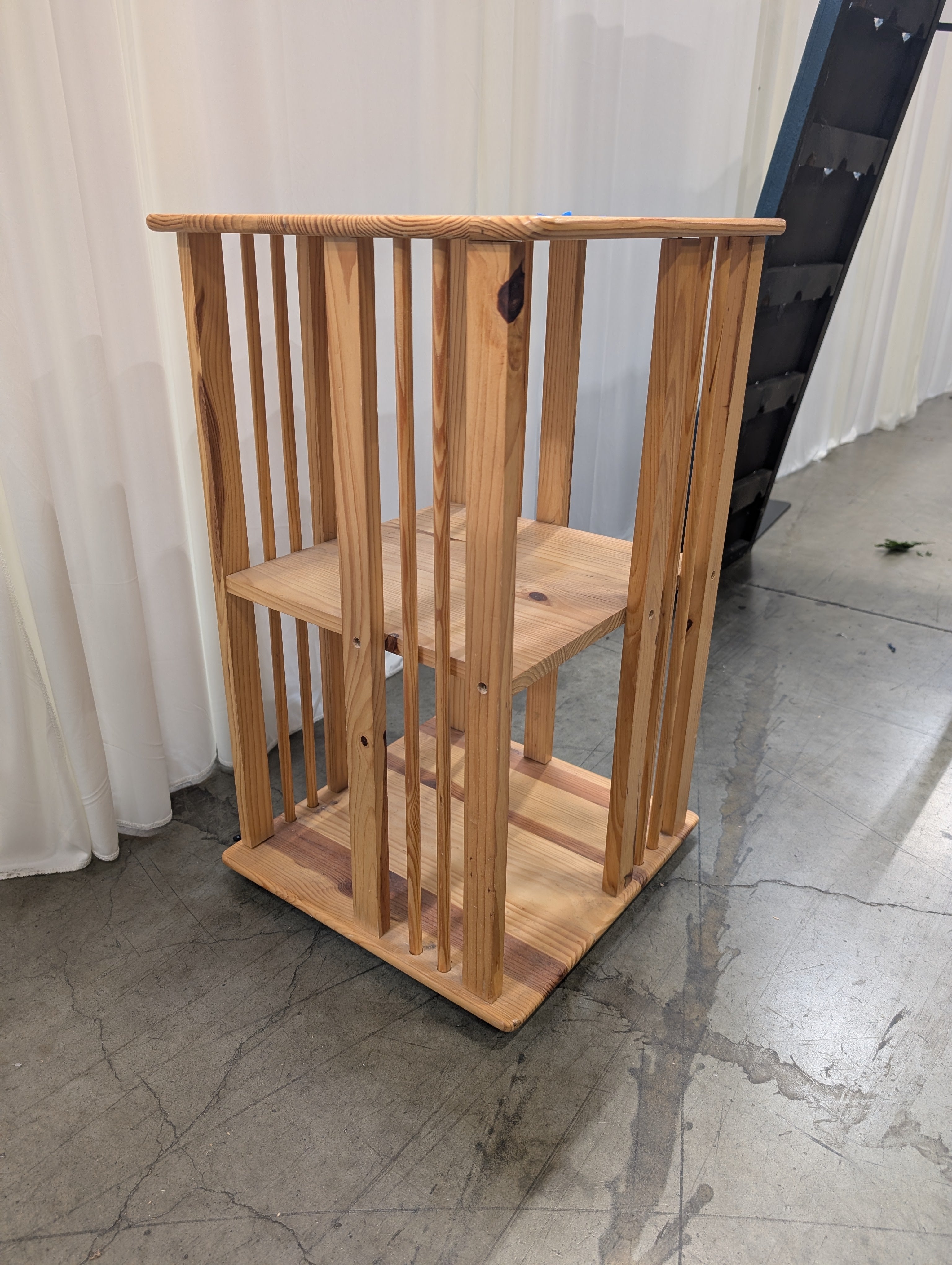 Craftsman Style Slatted End Table in Pine