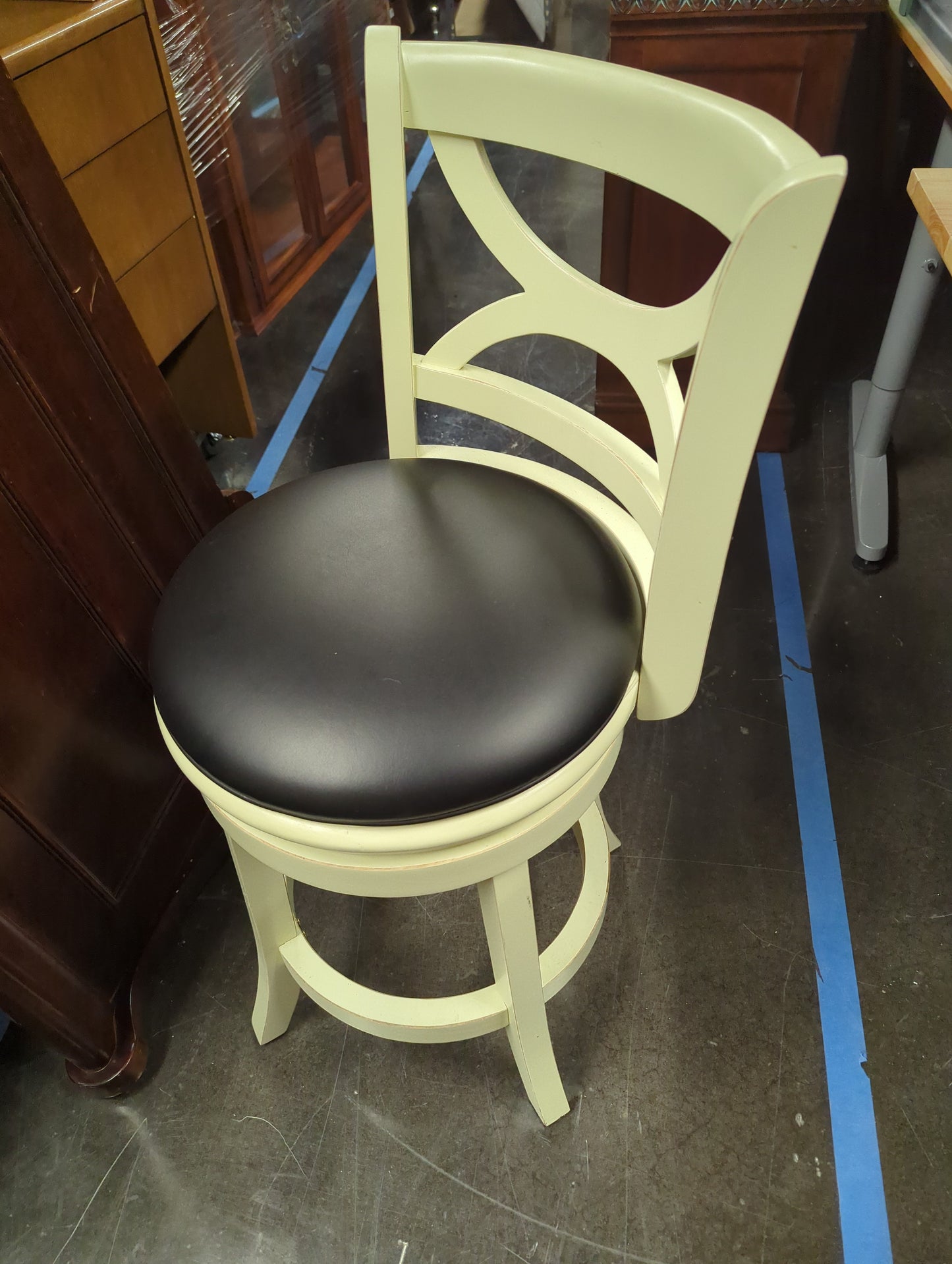 Whalen Farmhouse Leather Dining Chair