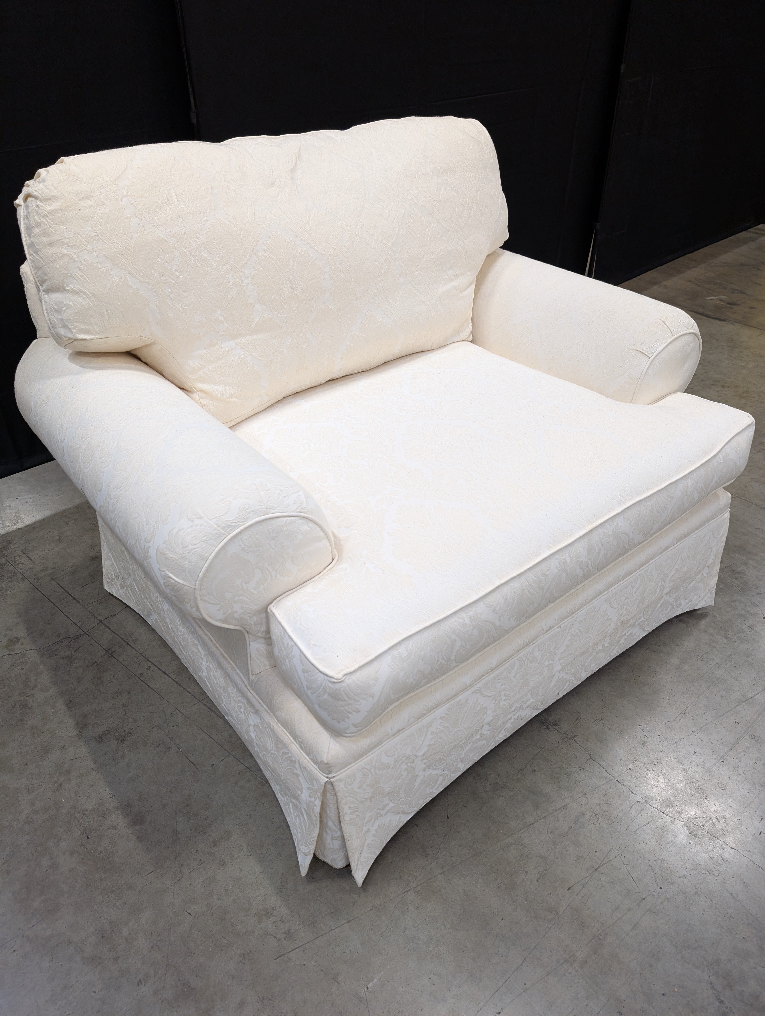 Charming Off-White Traditional Armchair