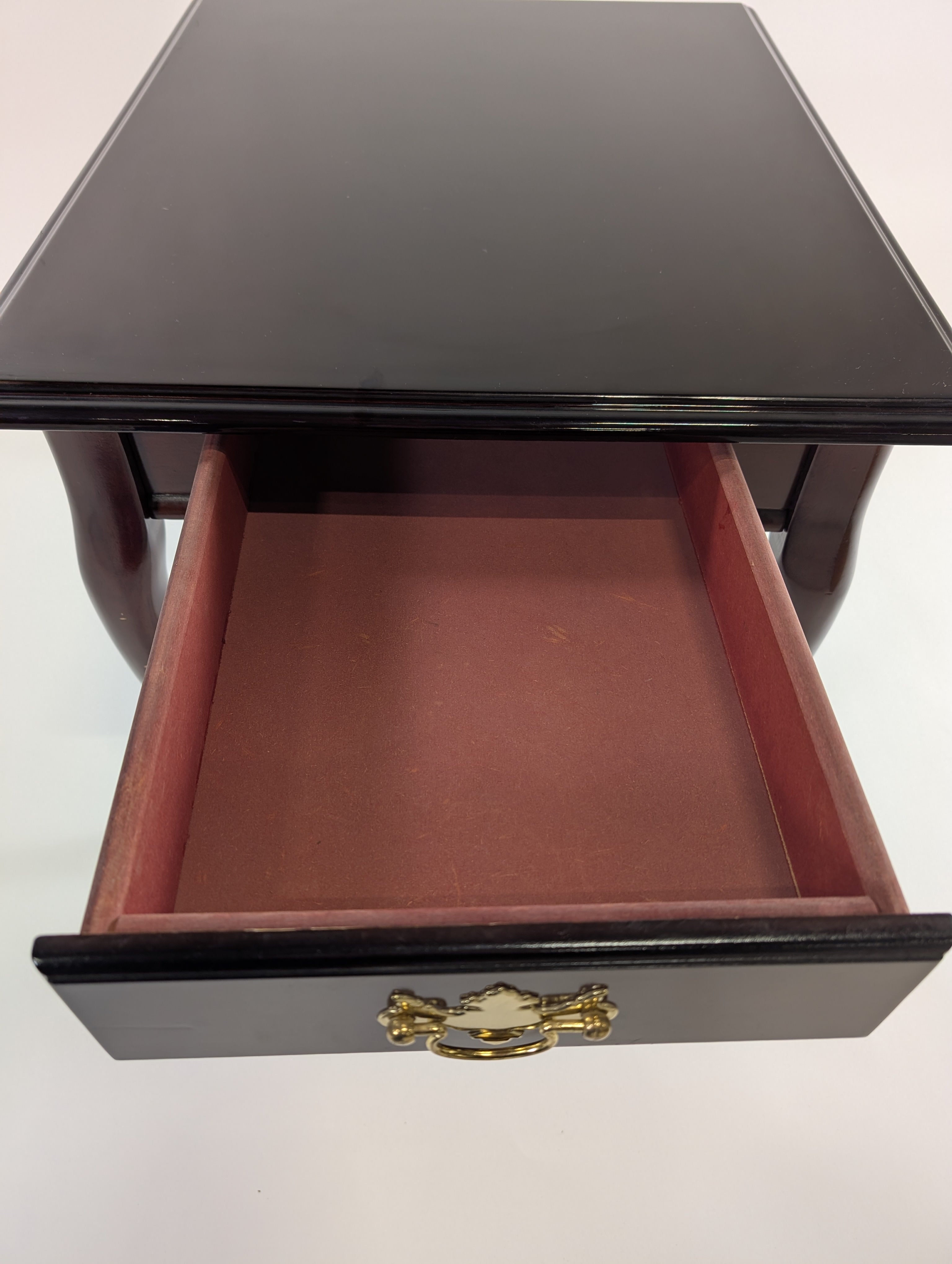 Traditional Dark Wood Side Table