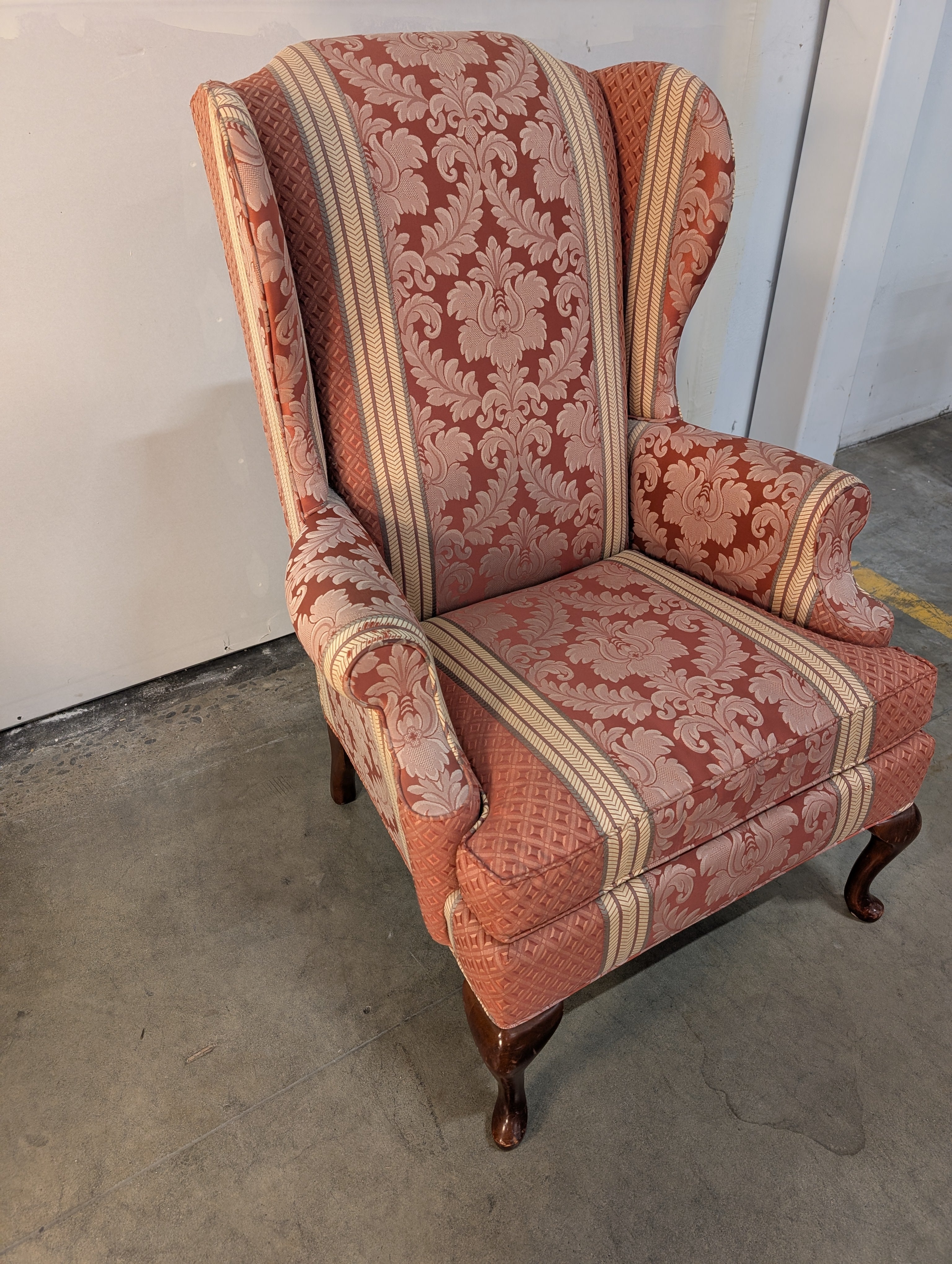 Red Wingback Thomasville Armchair