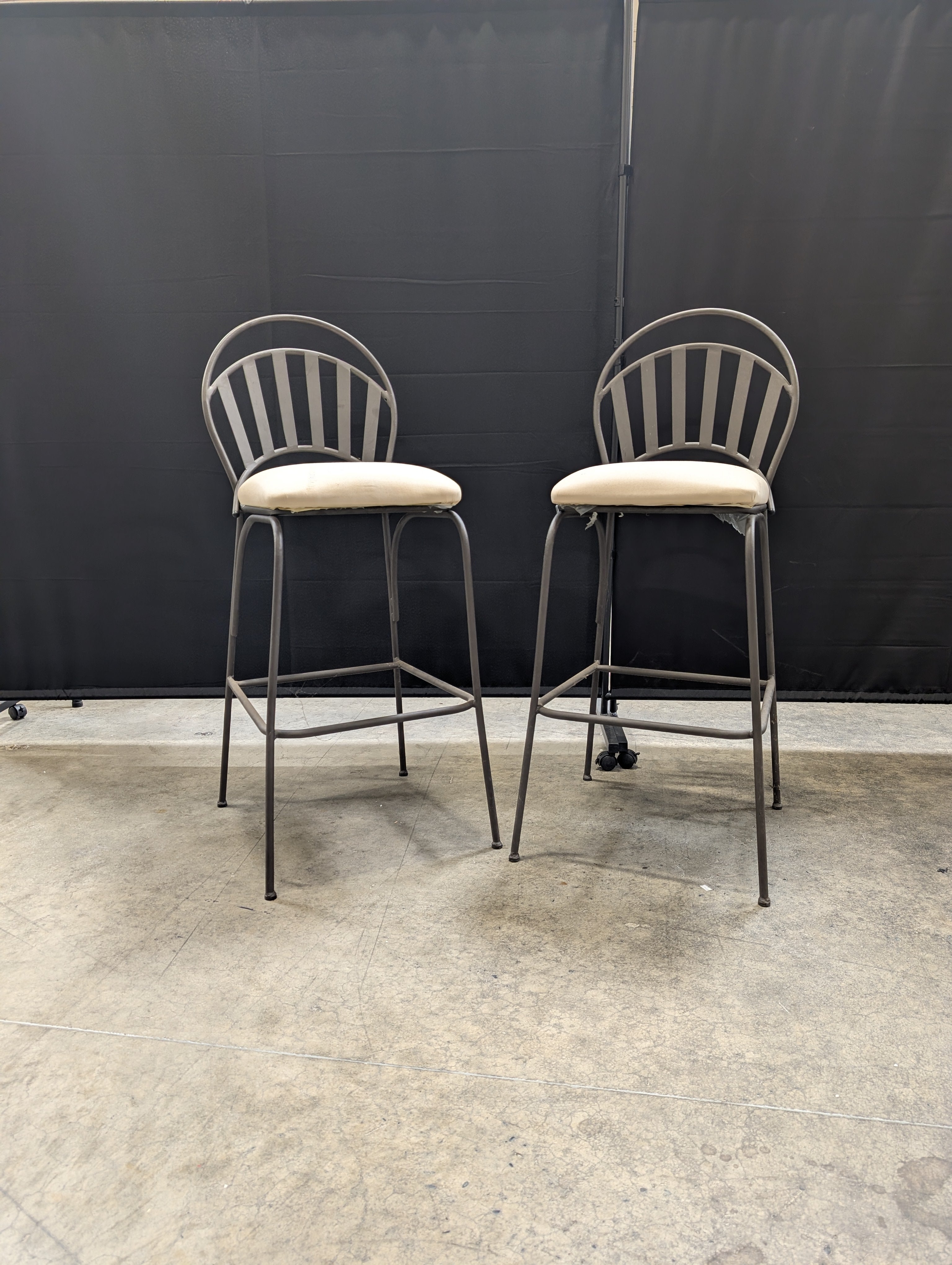Pair of Emerald Home Furniture Metal Bar Stools