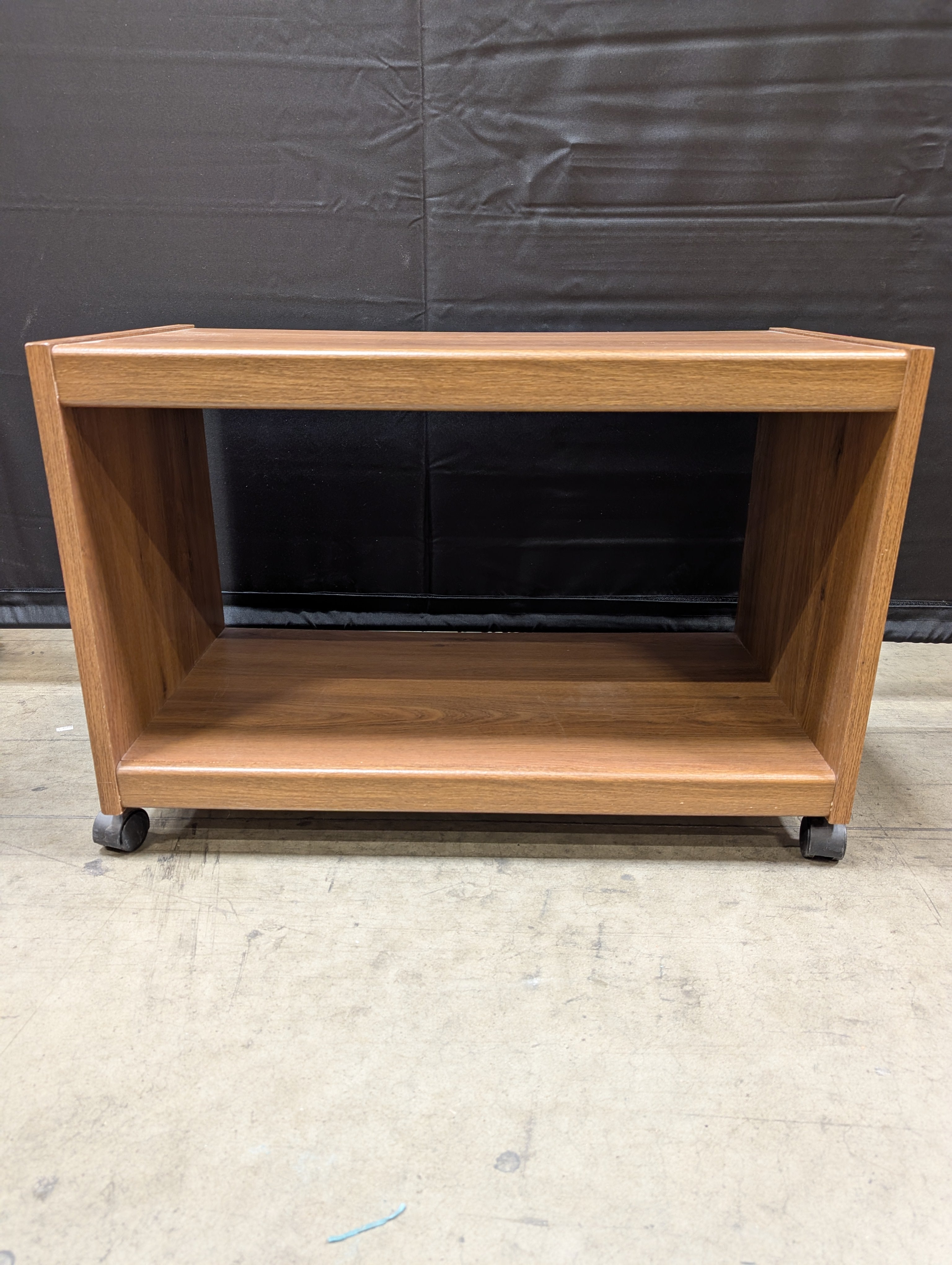 Compact Wooden Open Shelf Storage Unit
