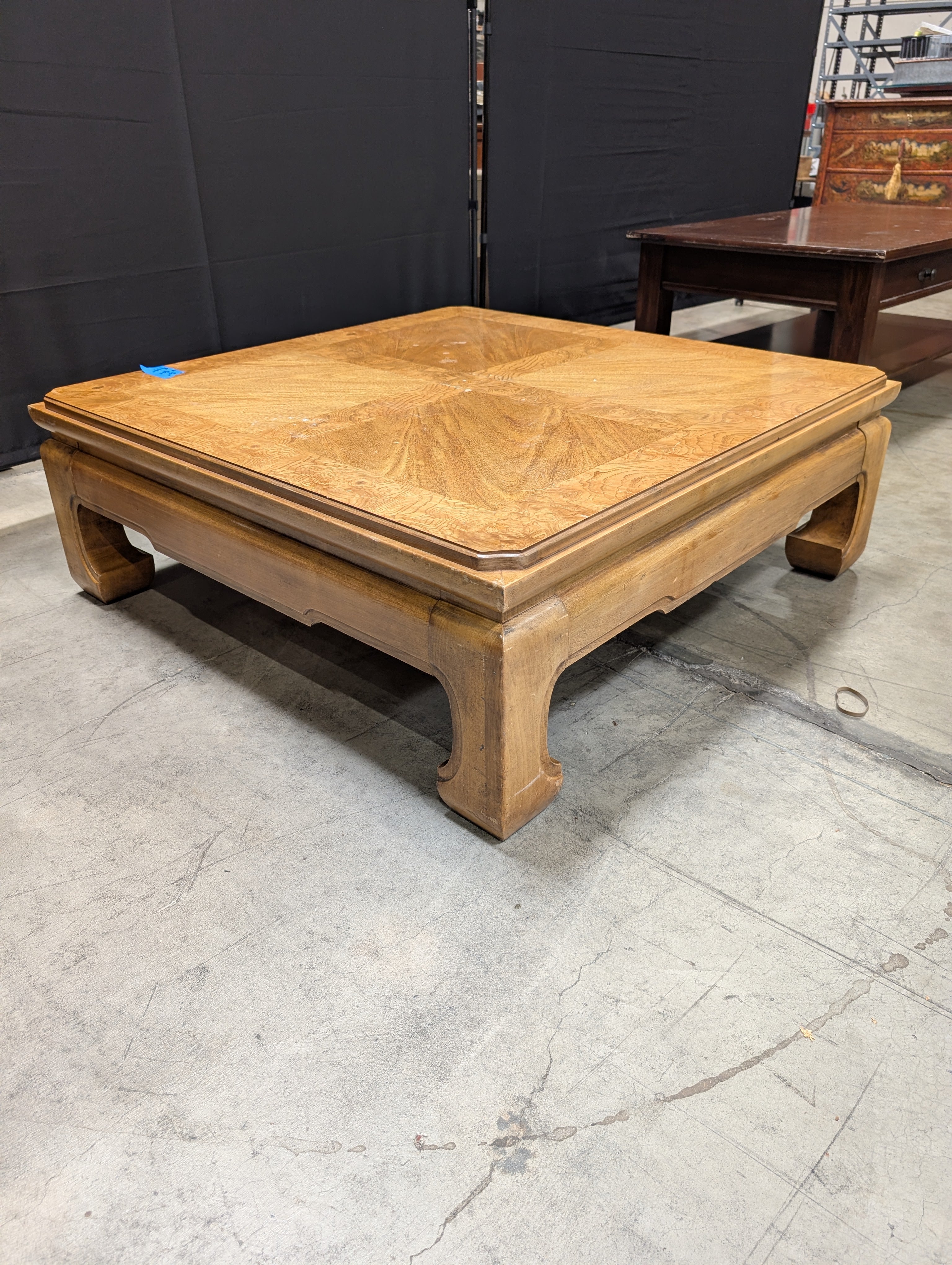 Thomasville Burl Wood Veneer Coffee Table