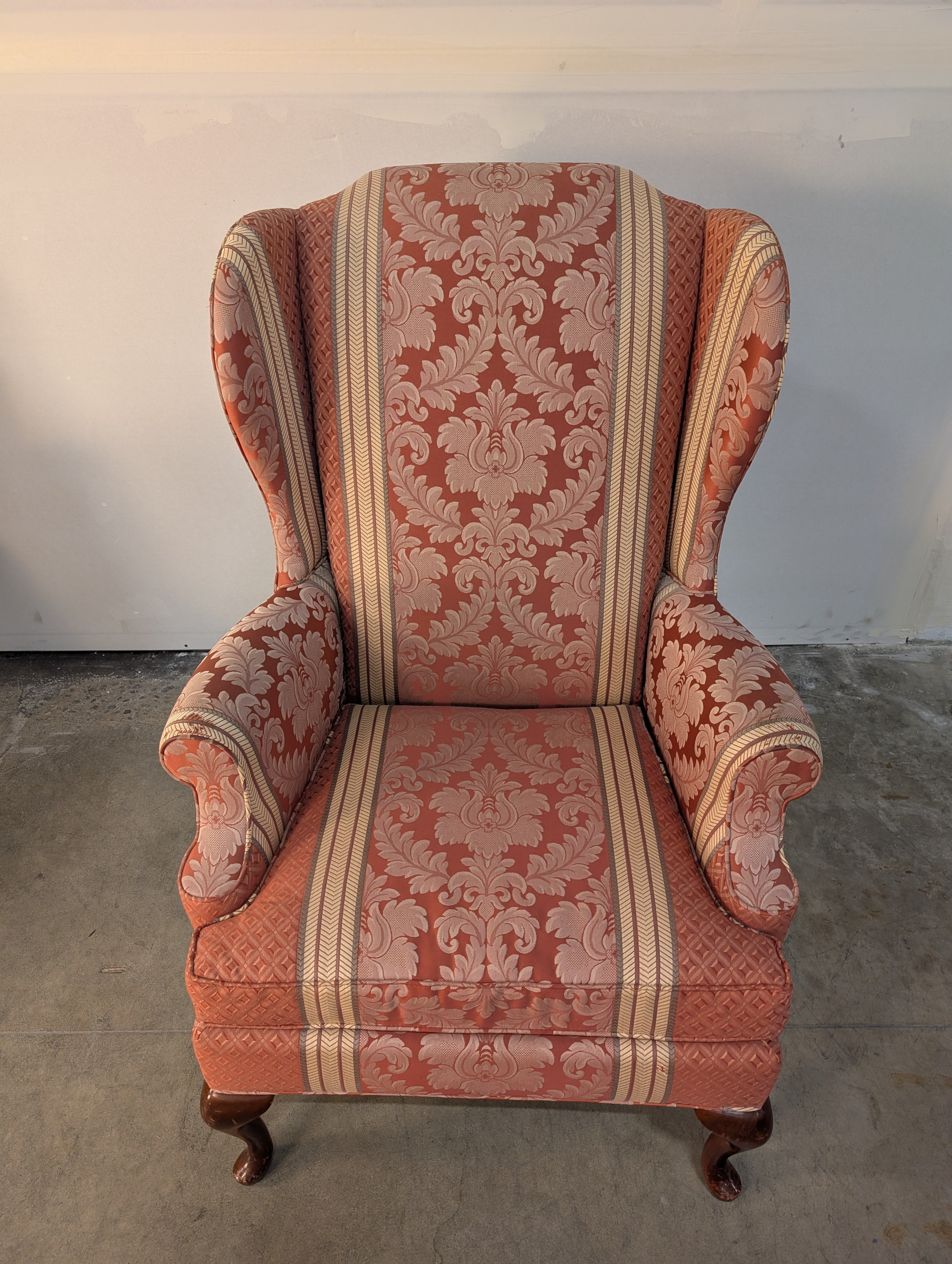 Red Wingback Thomasville Armchair