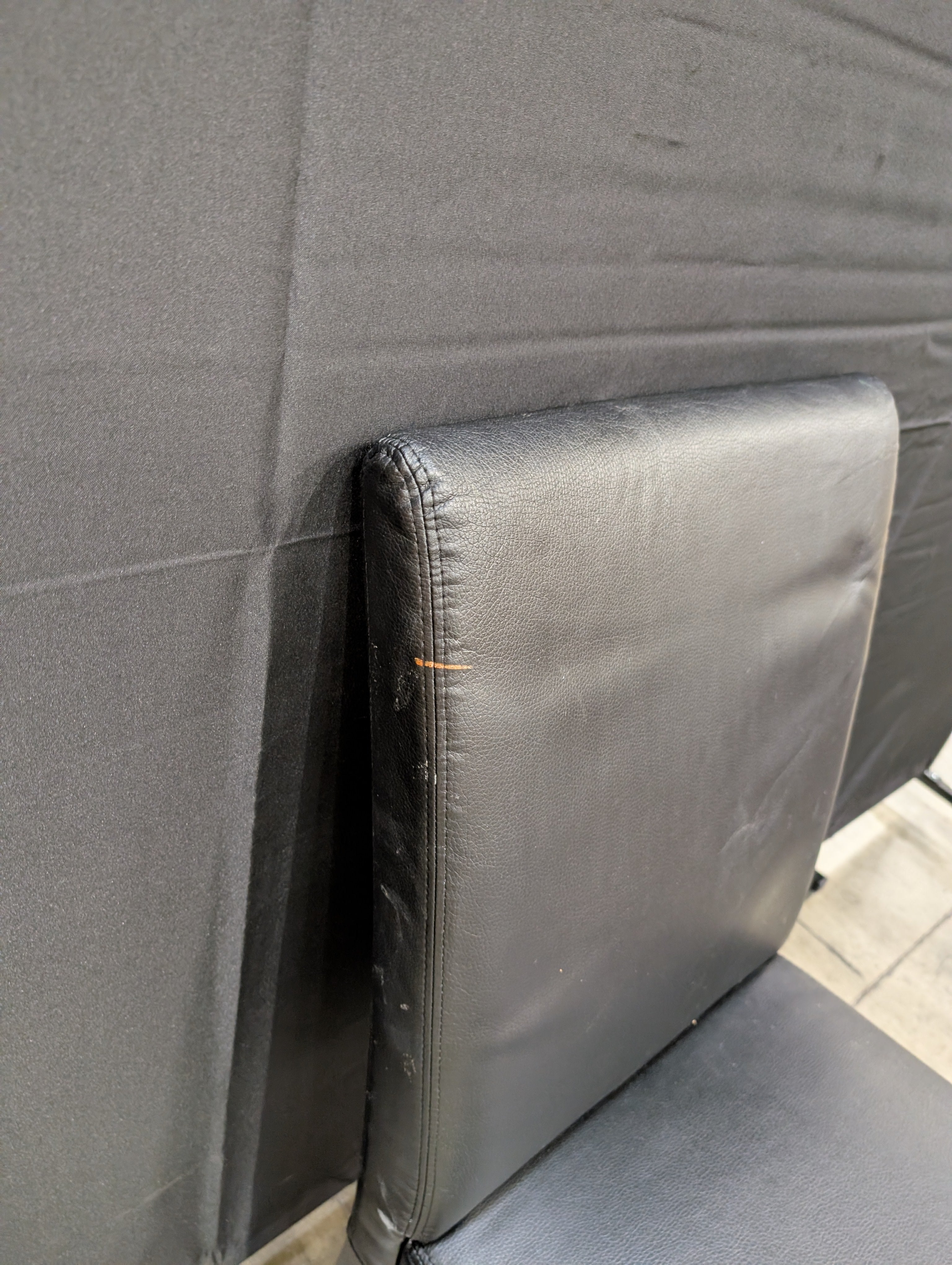 Contemporary Dark Upholstered Dining Side Chair