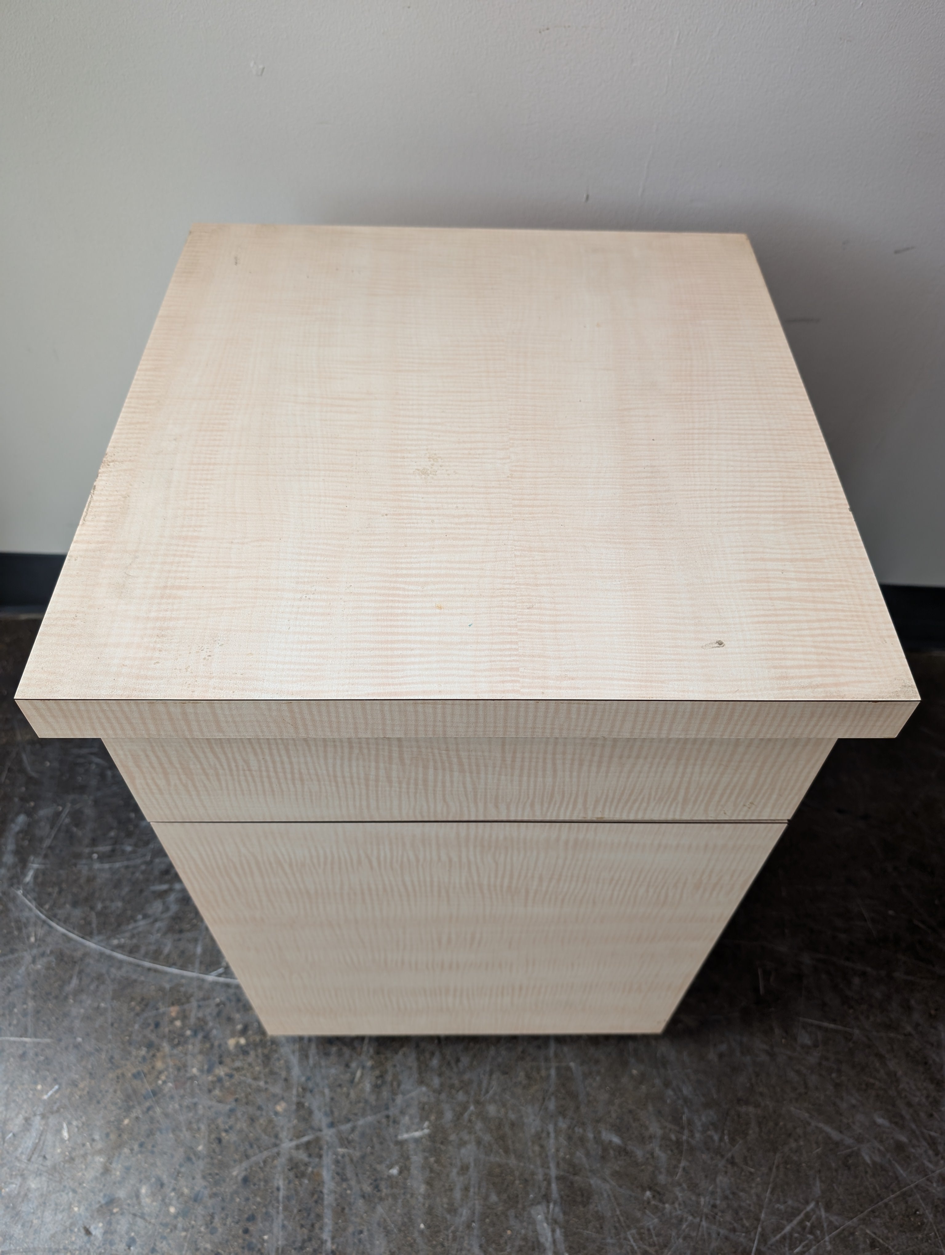 Versatile Light Wood Tone Storage Cabinet