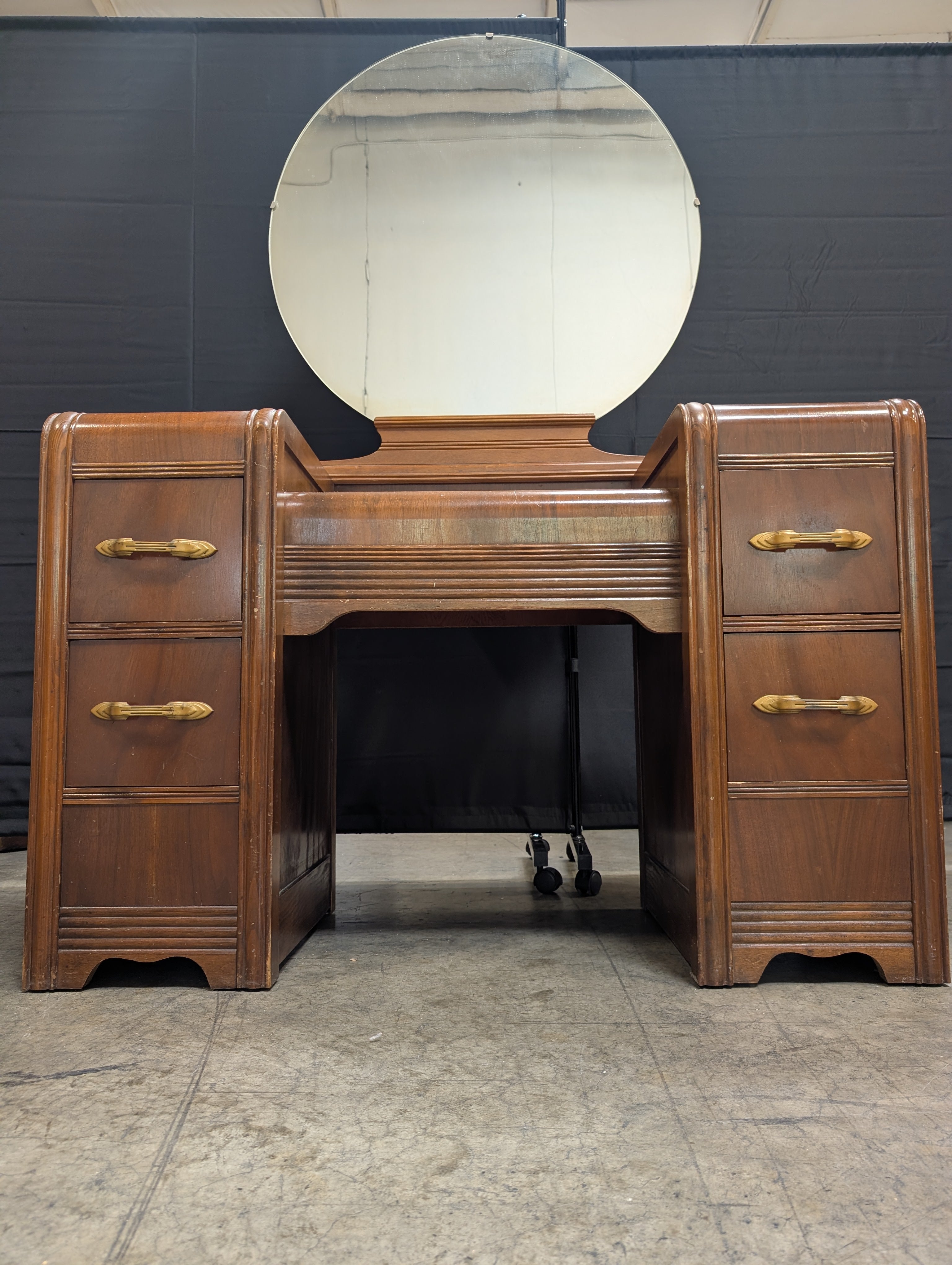 Vintage Art Deco Waterfall Vanity