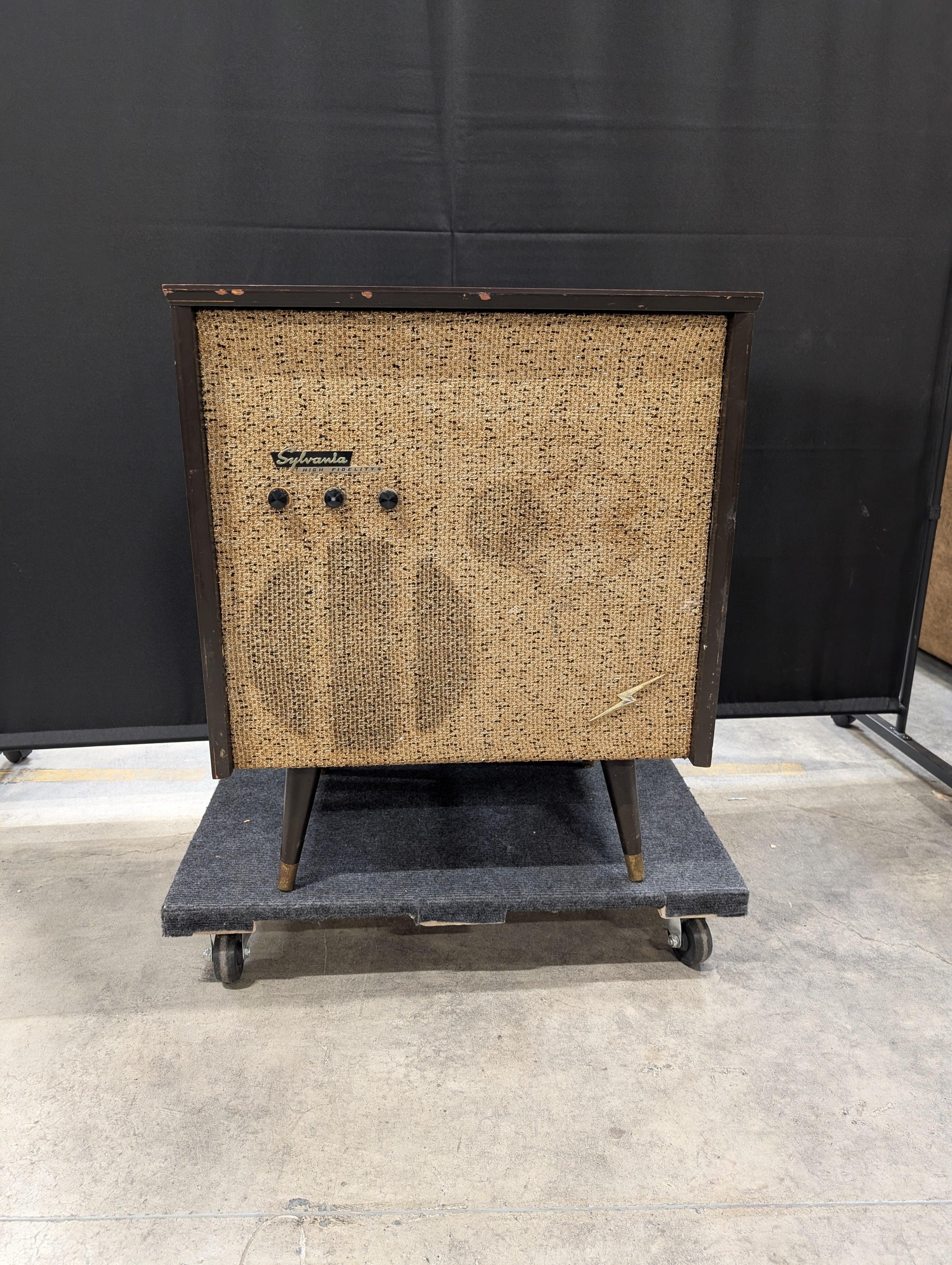 Sylvania Record Player with Record Storage