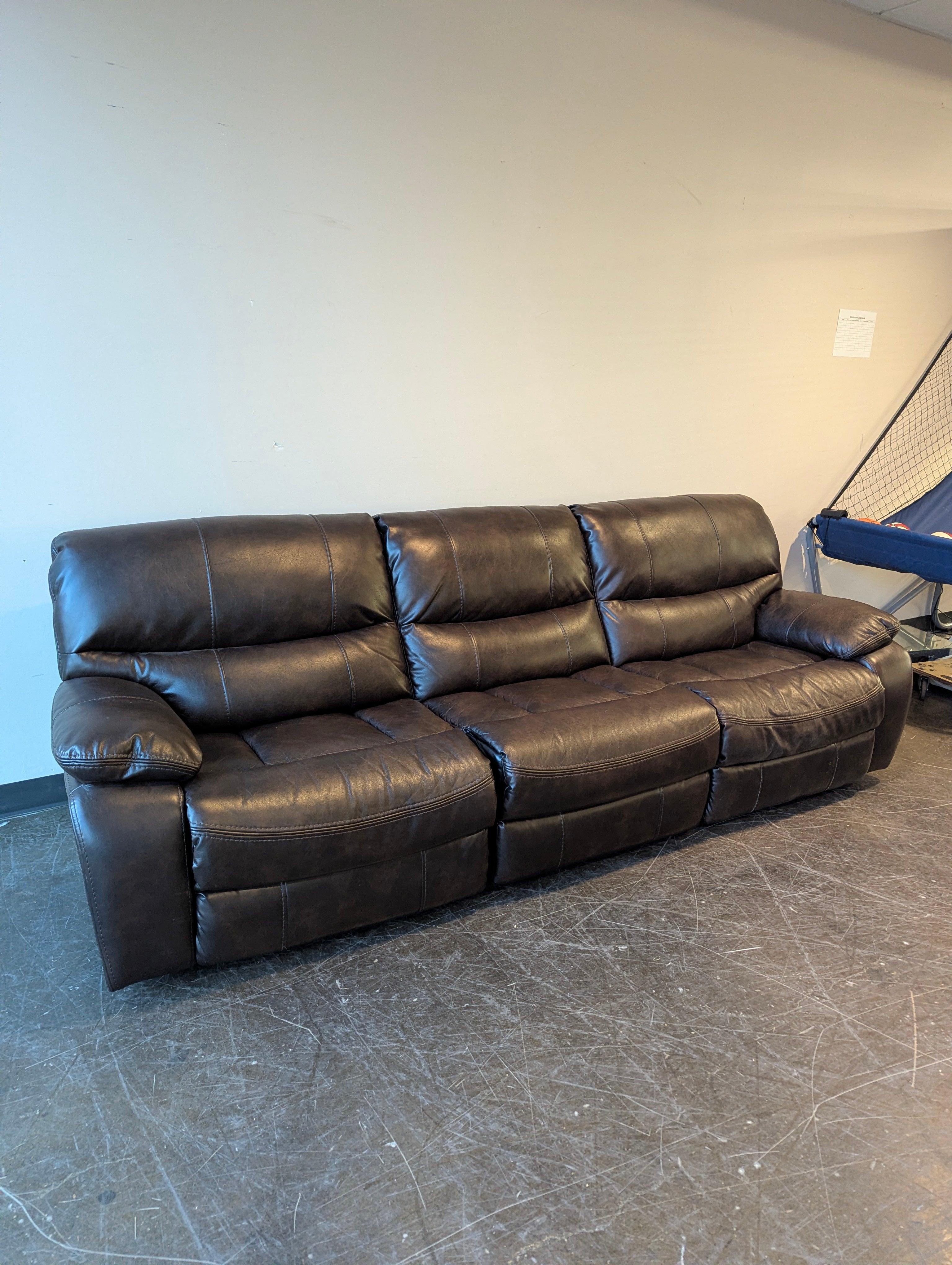 Comfortable Brown Reclining Sofa and Chair Set