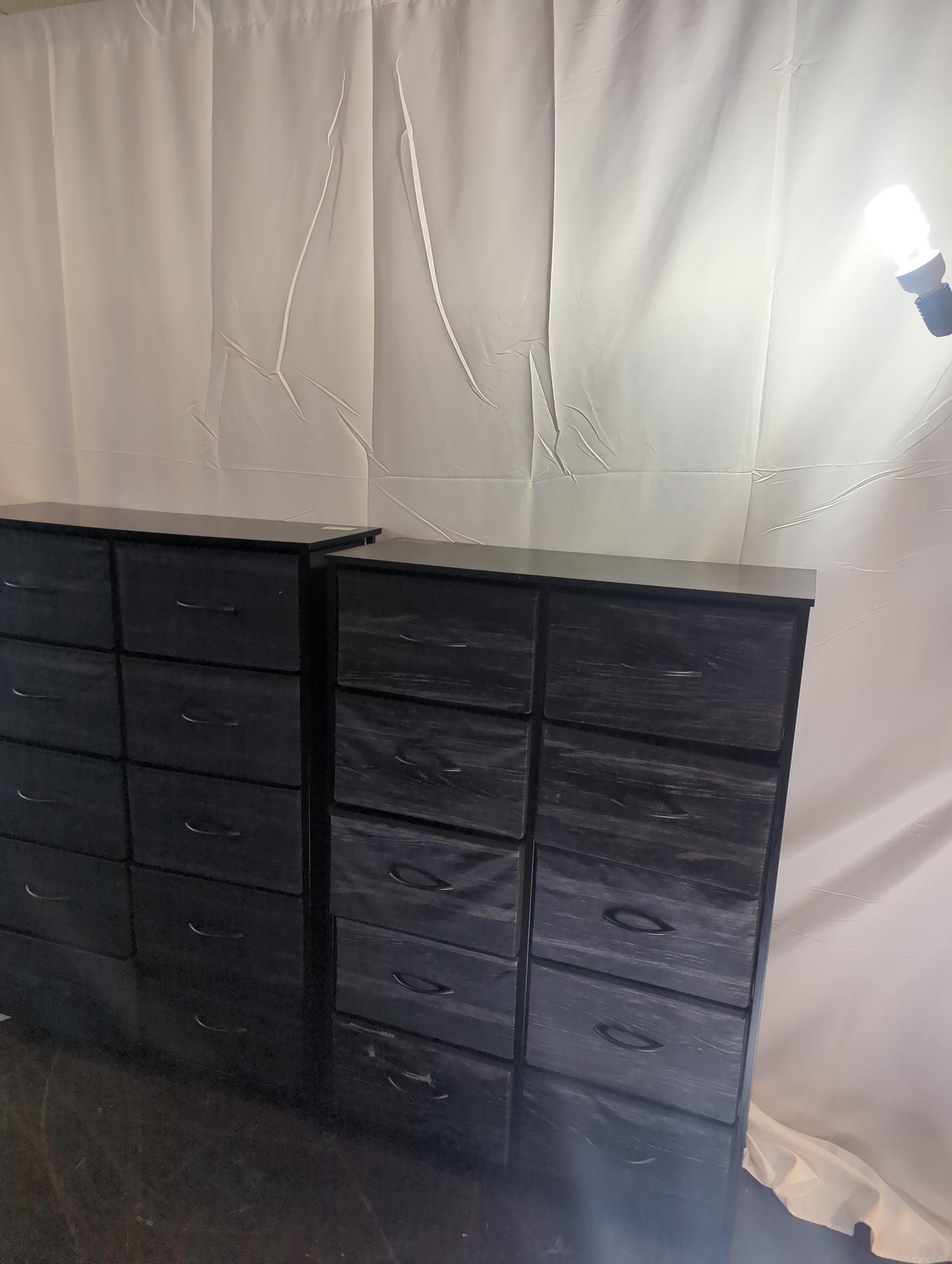 10 drawer metal and cloth organizer