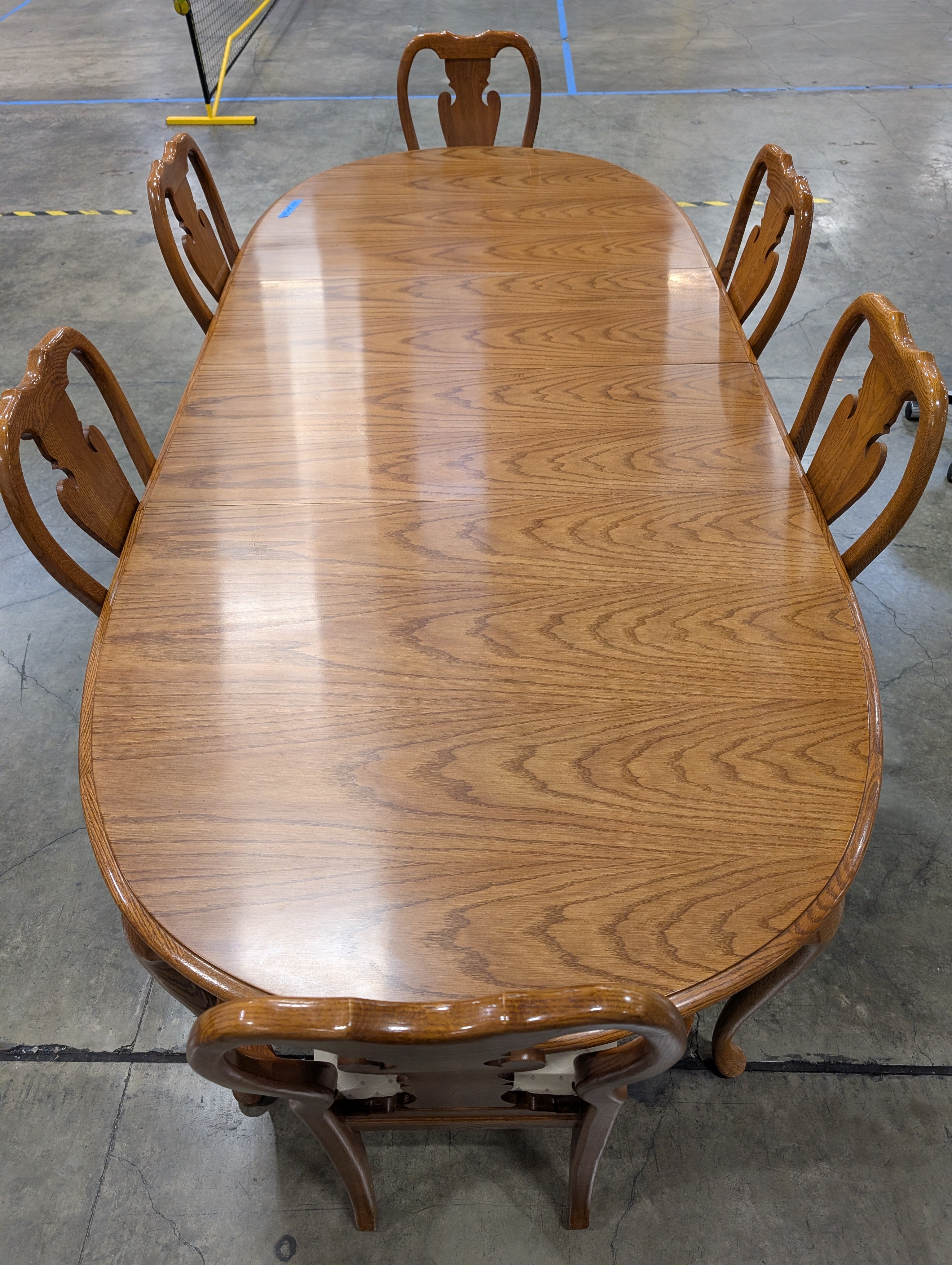 Thomasville Wood Dining Table with Six Chairs