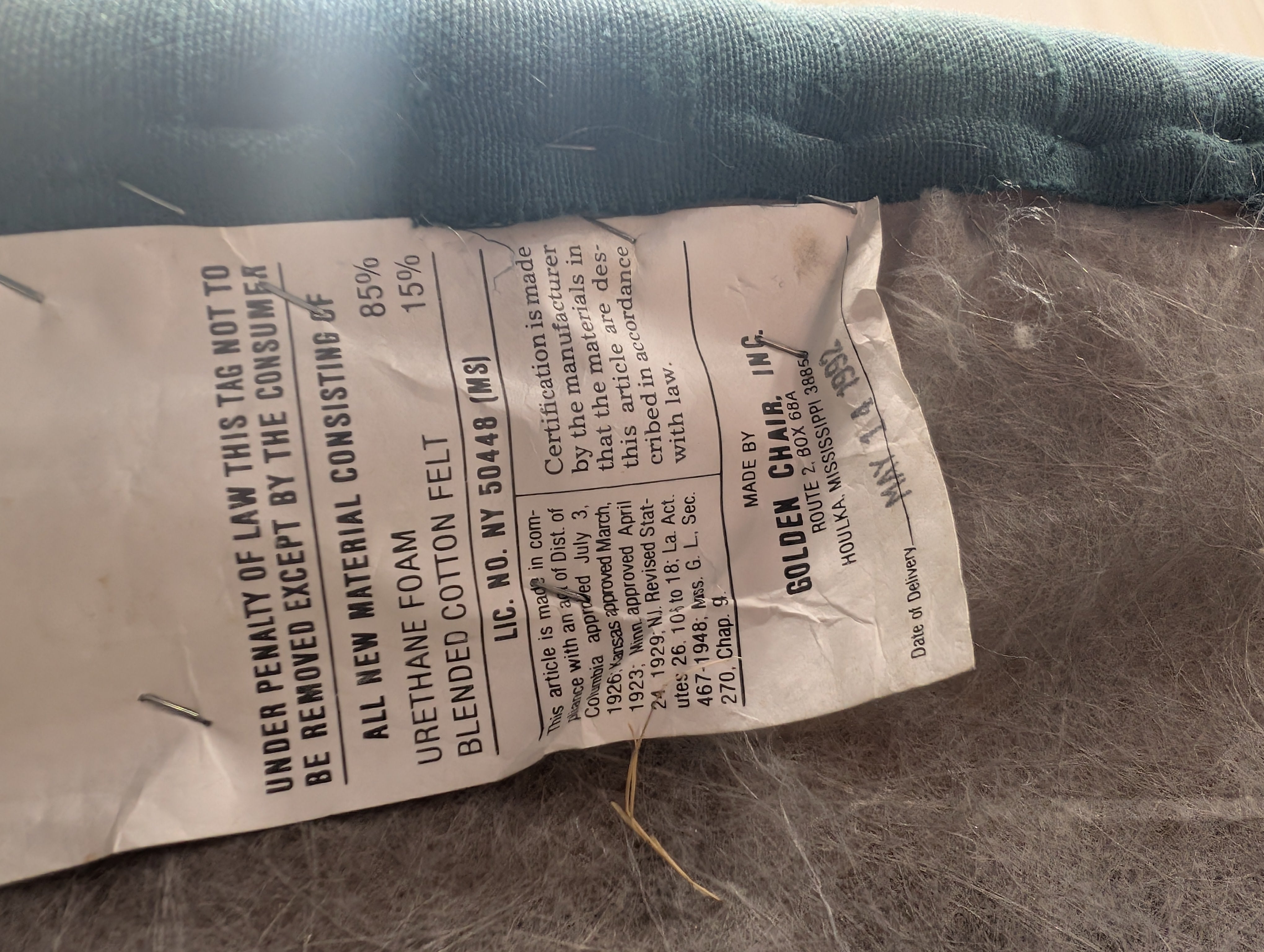 Sage Green Textured Fabric Barrel Chair