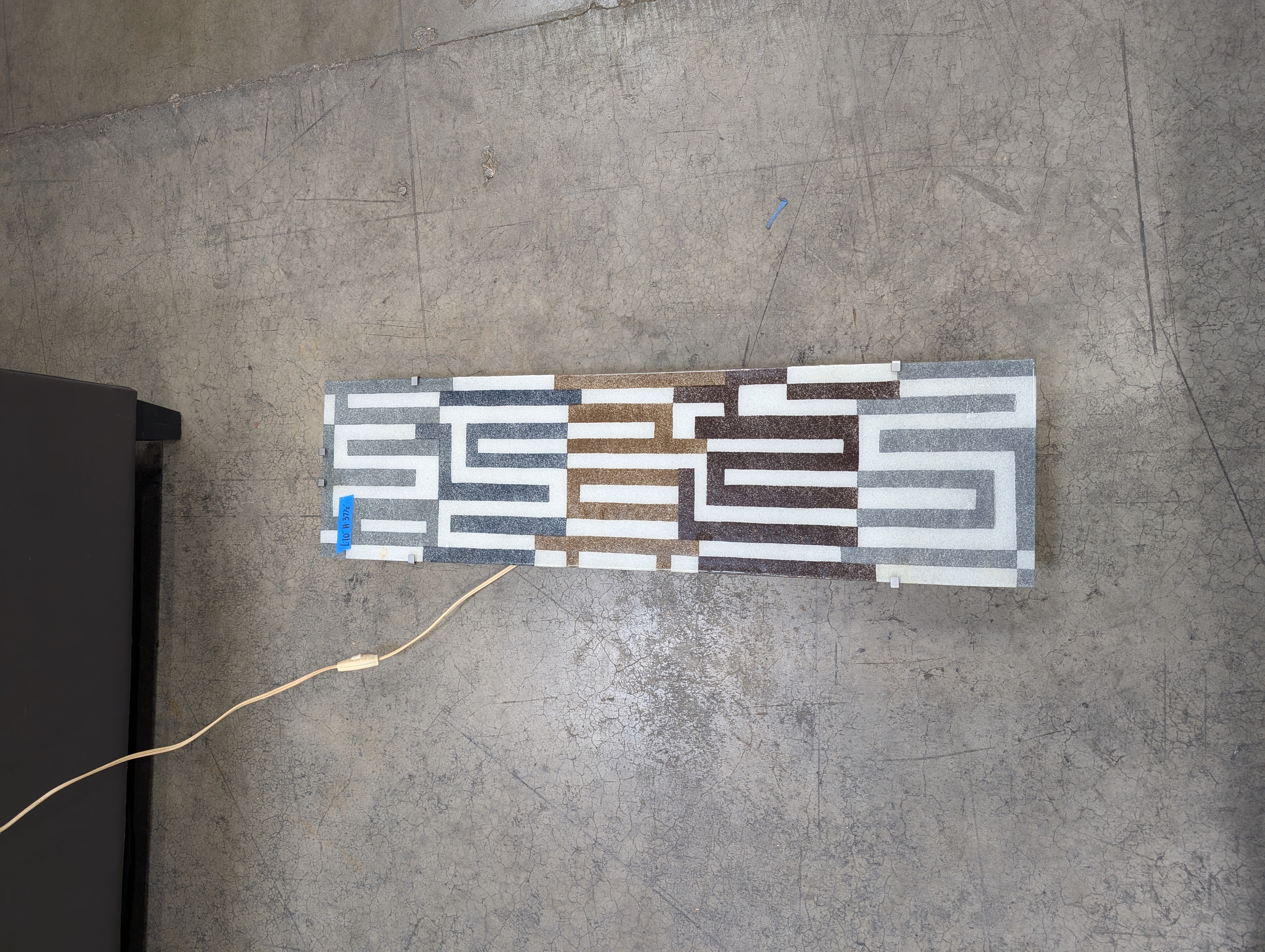 Silver and Brown Geometric Light