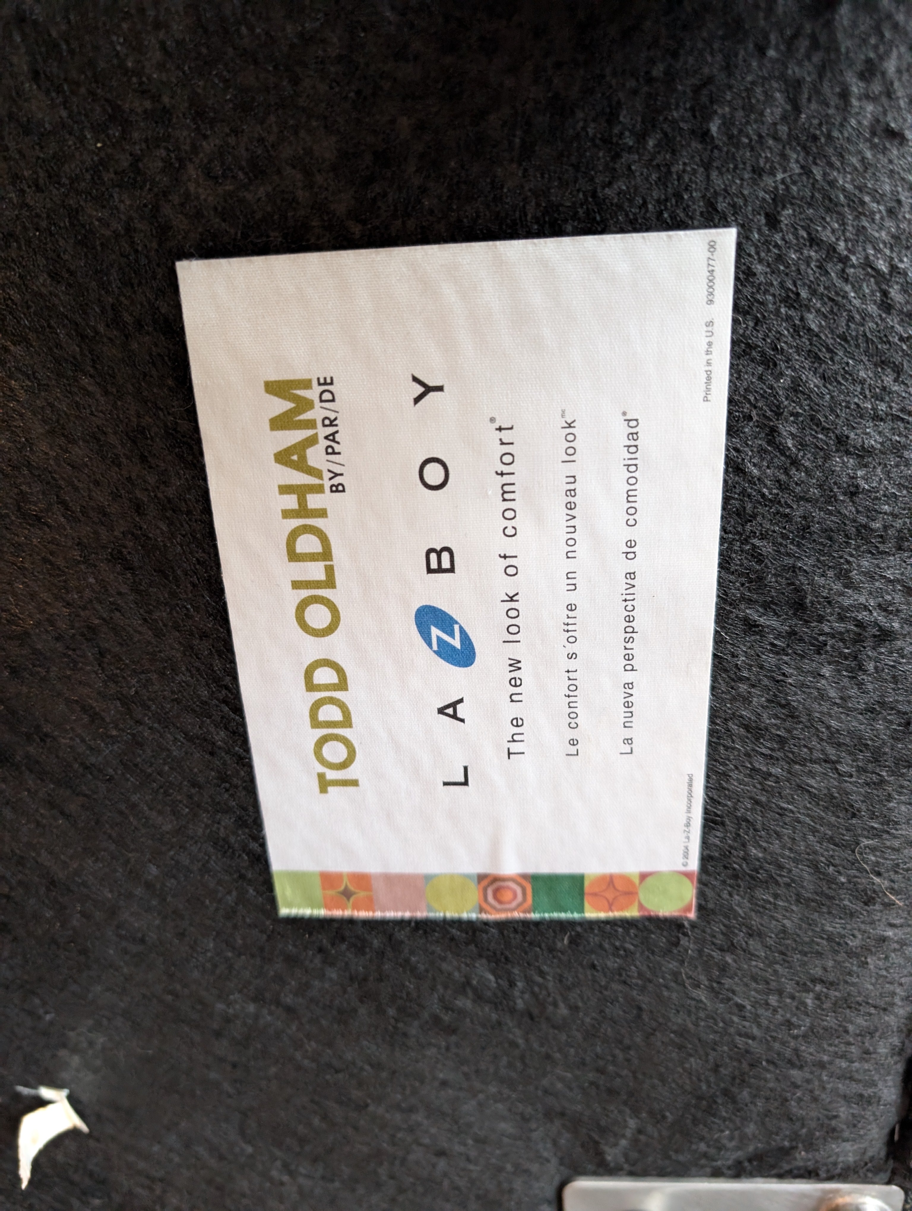 Geometric Patterned Accent Chair and Ottoman Set