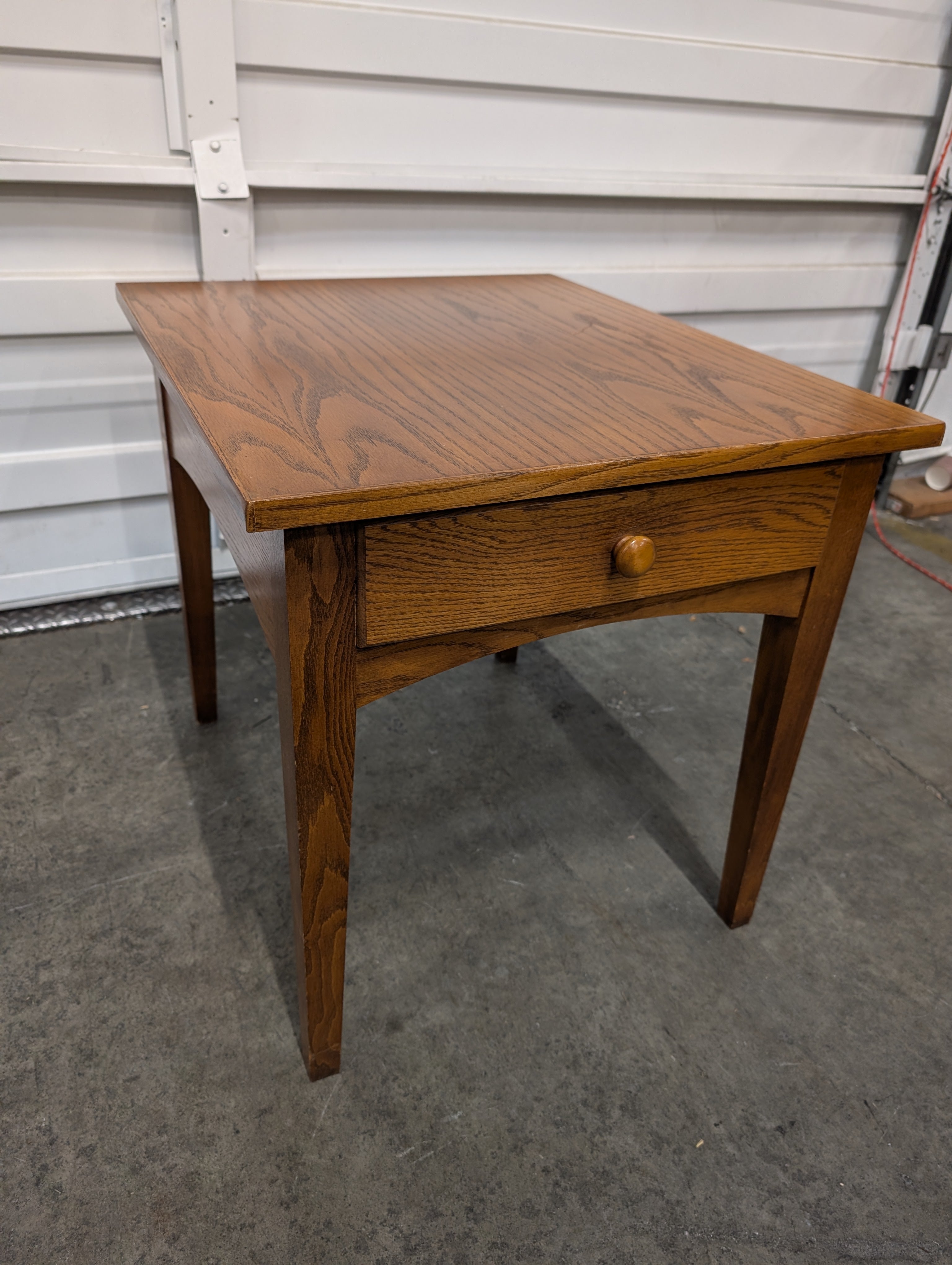 Compact Wooden Side Table with Drawer