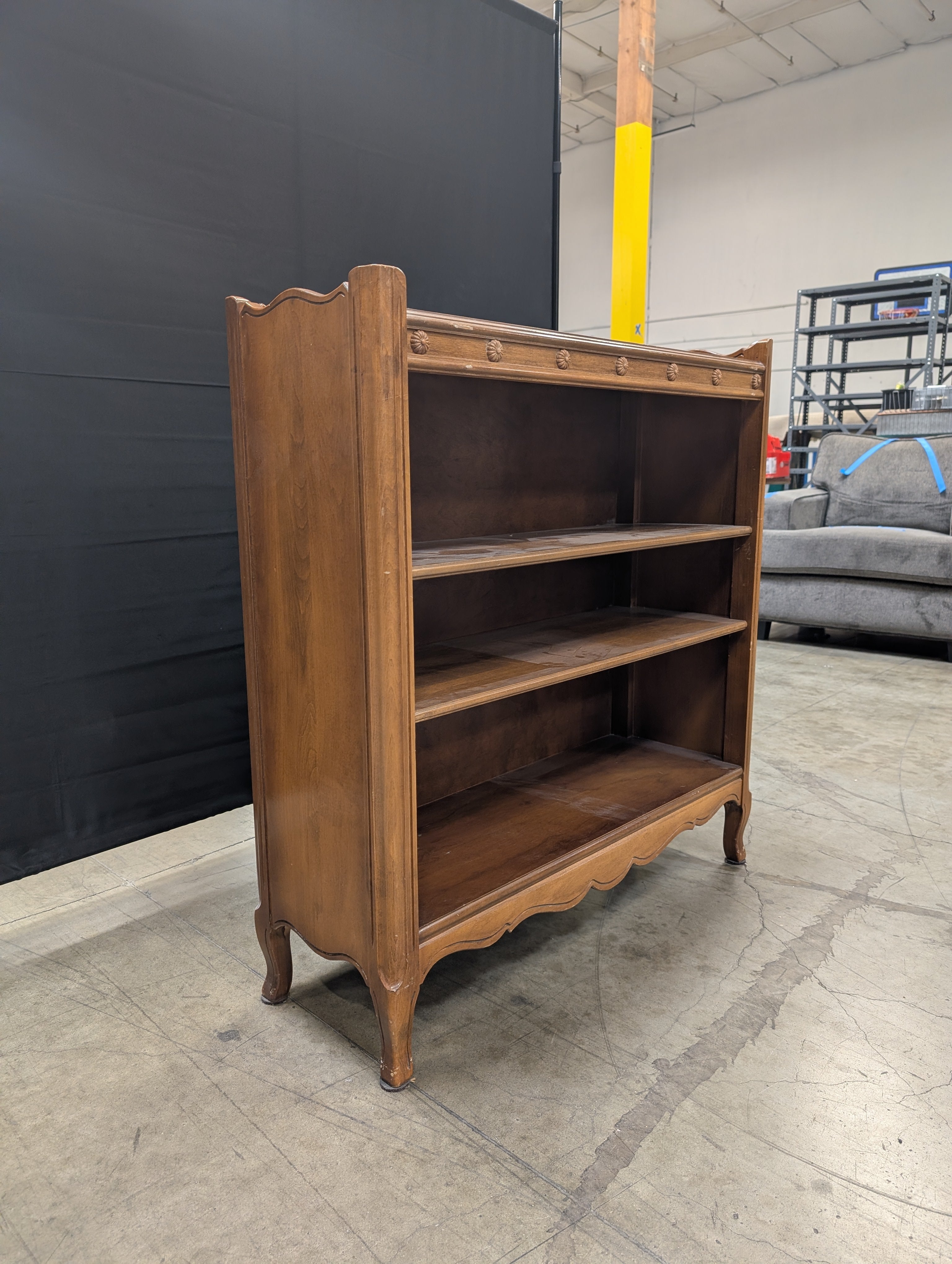 Vintage Jamestown Table Company "Taylor Made" Bookcase with Carved Rosettes