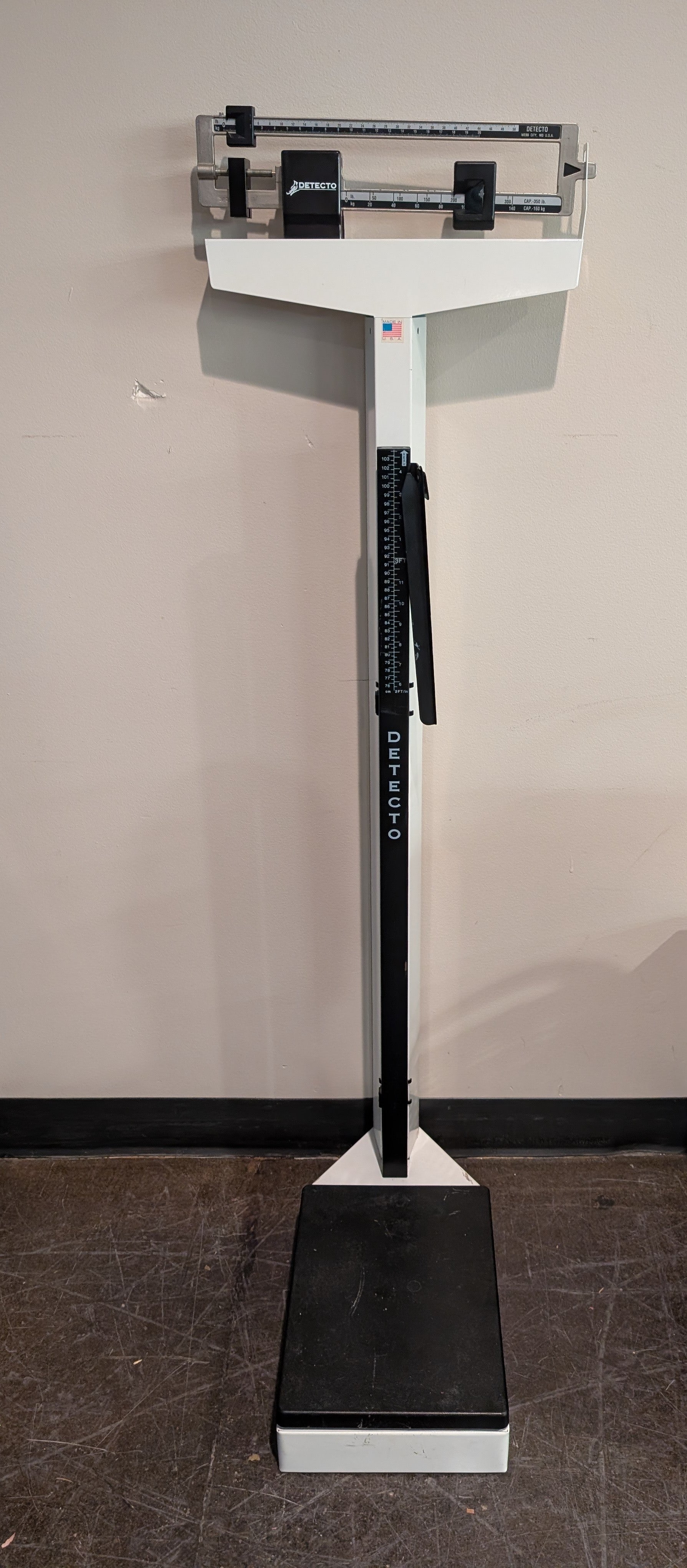 DETECTO Professional Medical Beam Scale with Height Rod