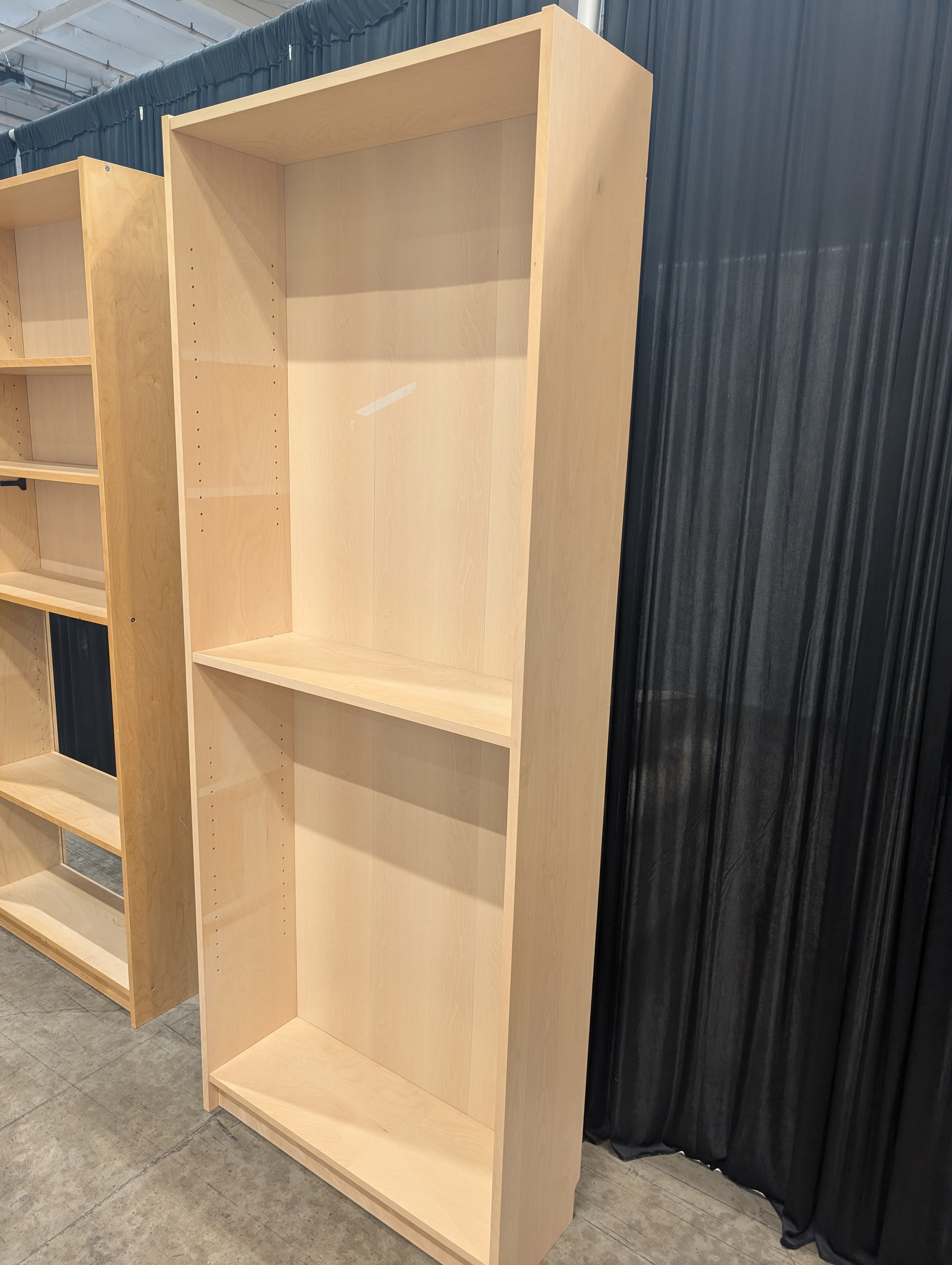 Light Wood Adjustable Shelf Bookcase