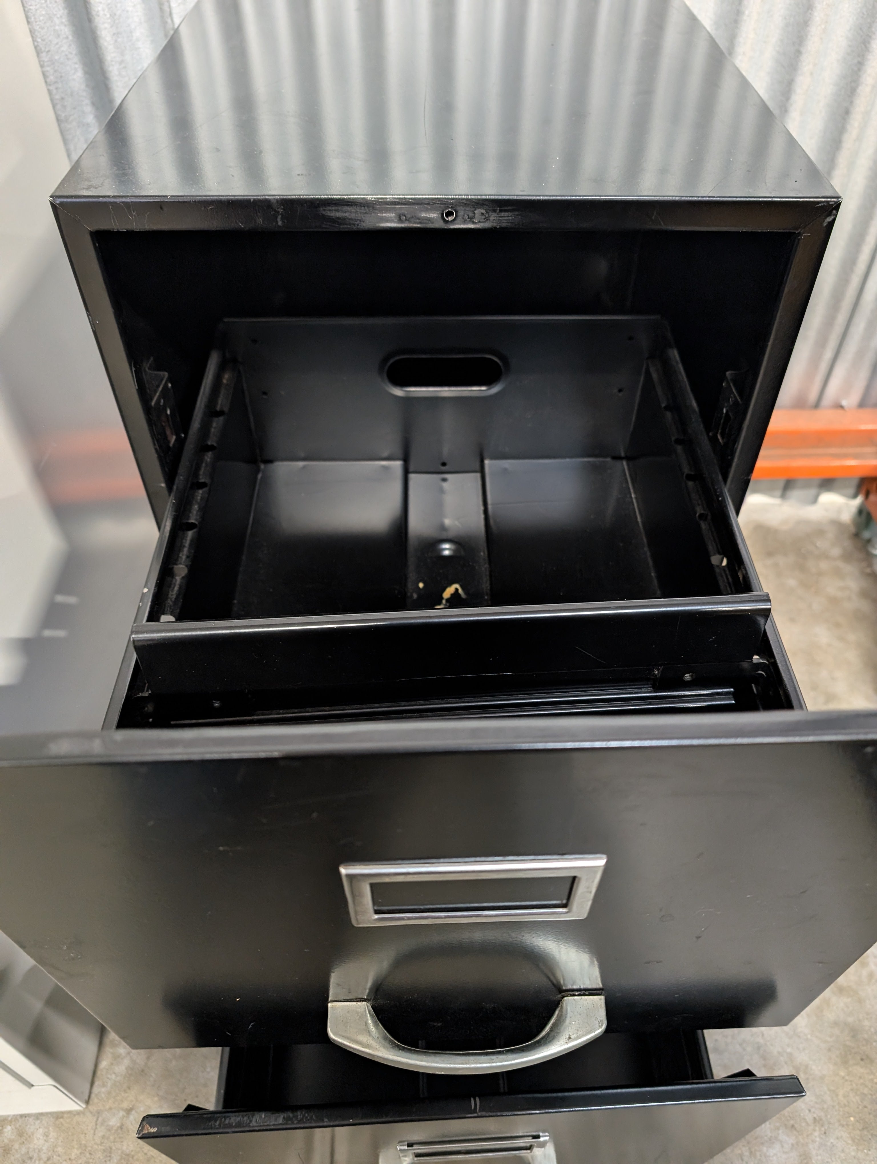 Warehouse sale --Sturdy Black 2-Drawer Filing Cabinet