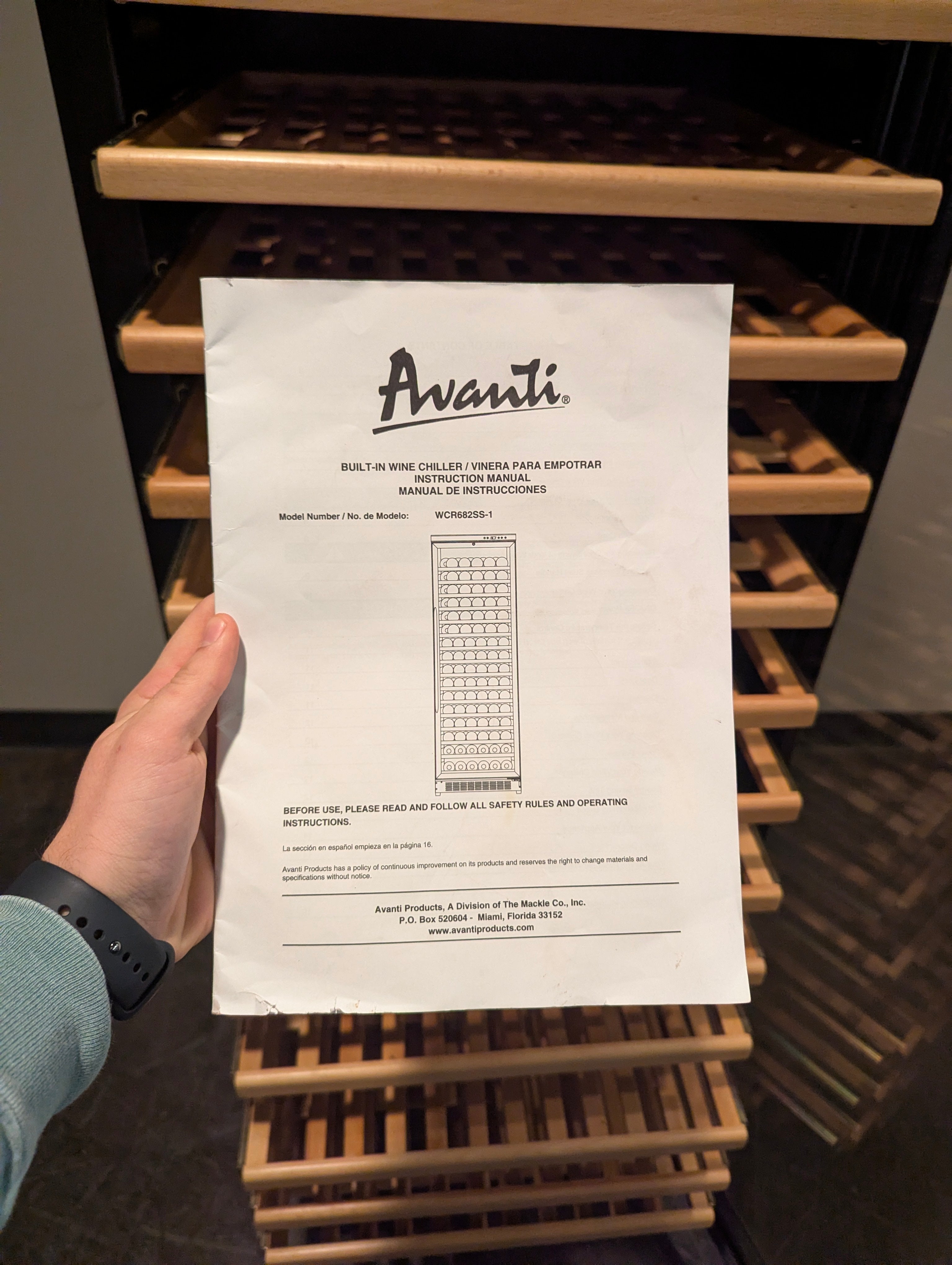 Avanti Wine Chiller Brand Compact Beverage Cooler with Glass Door - For Cost, Delivery Available