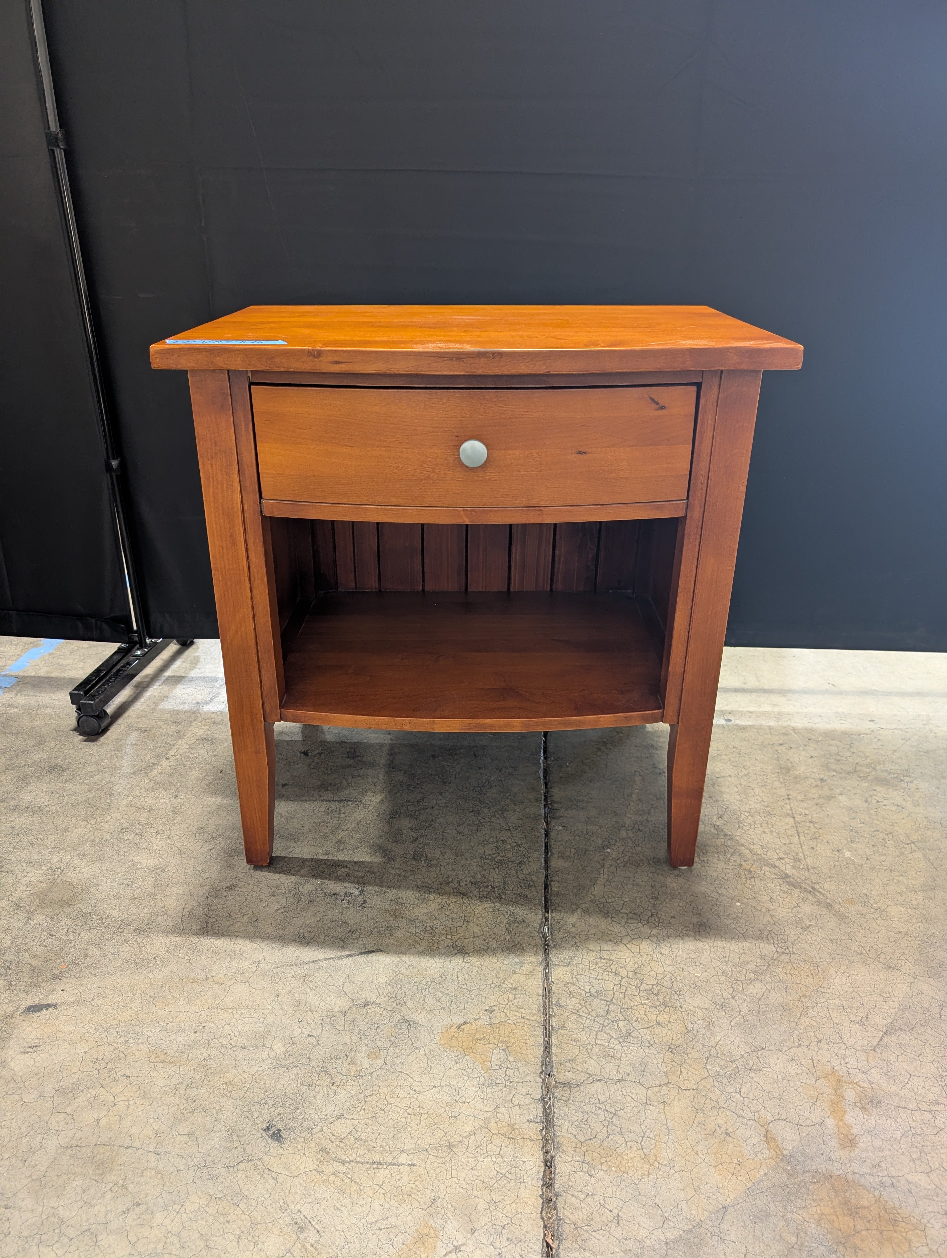 Tradewins Warm Brown Wood Nightstand with Drawer