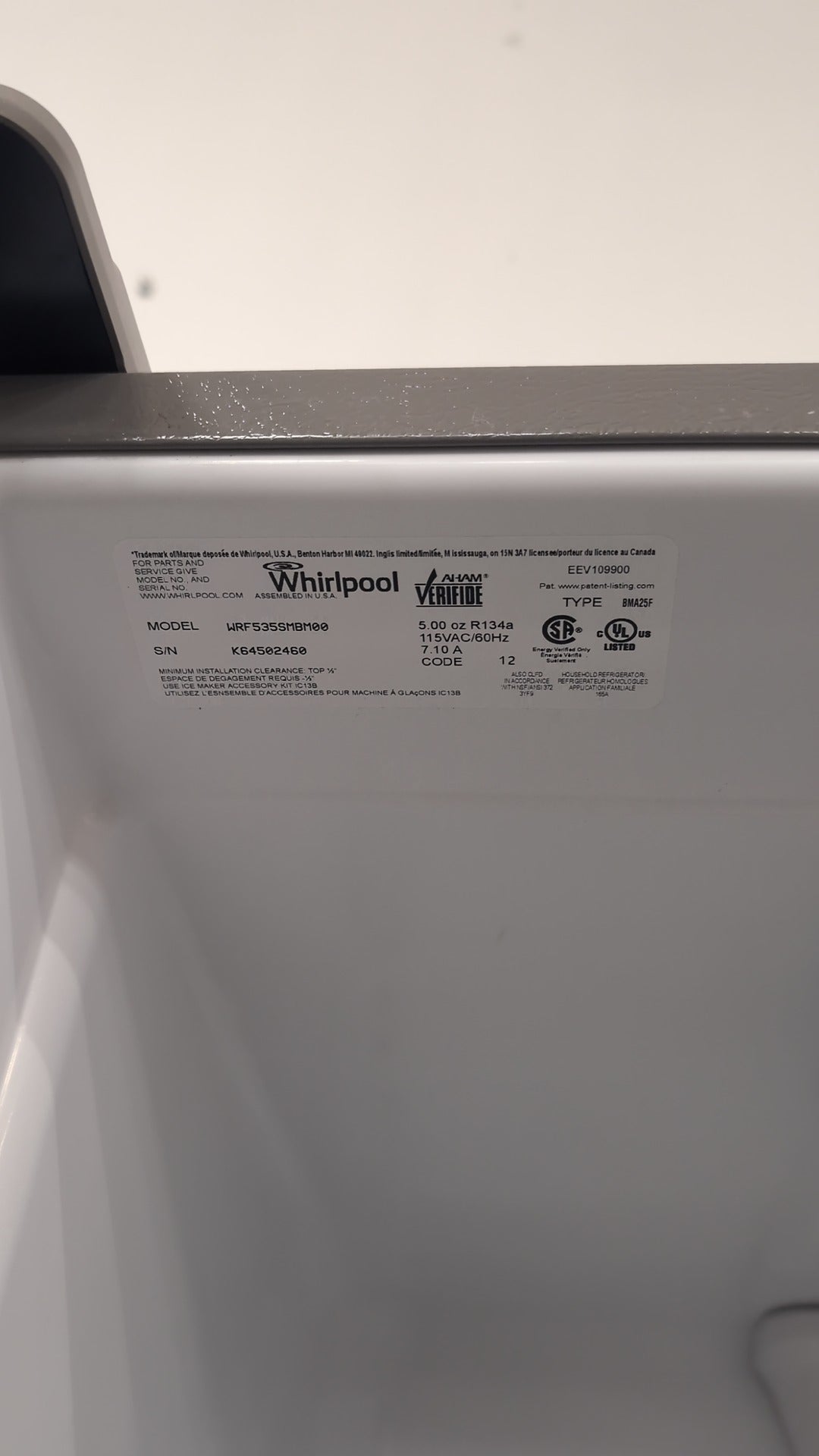 Whirlpool Stainless Steel French Door Refrigerator with Bottom Freezer