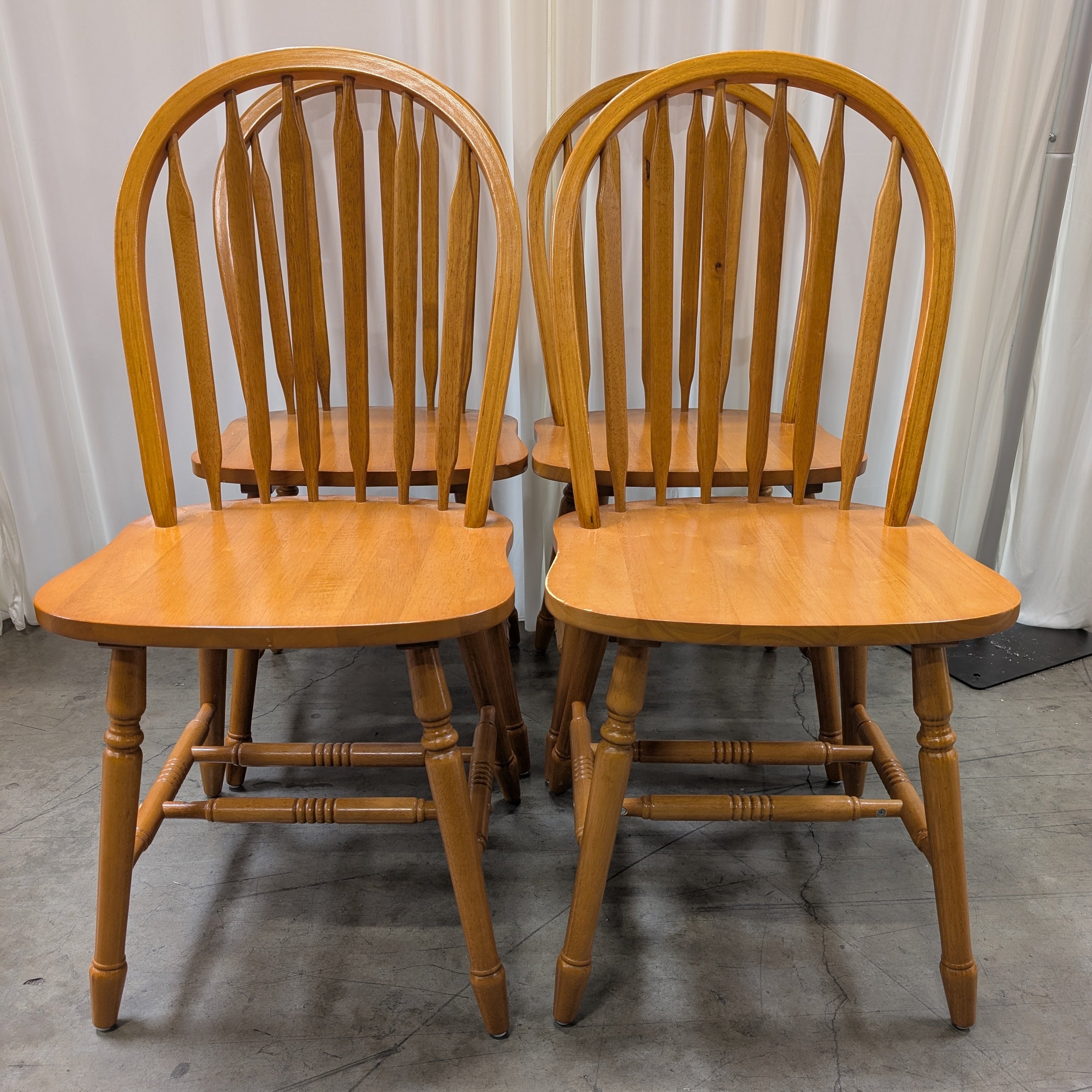 Arrow-Back Windsor-Style Dining Chairs