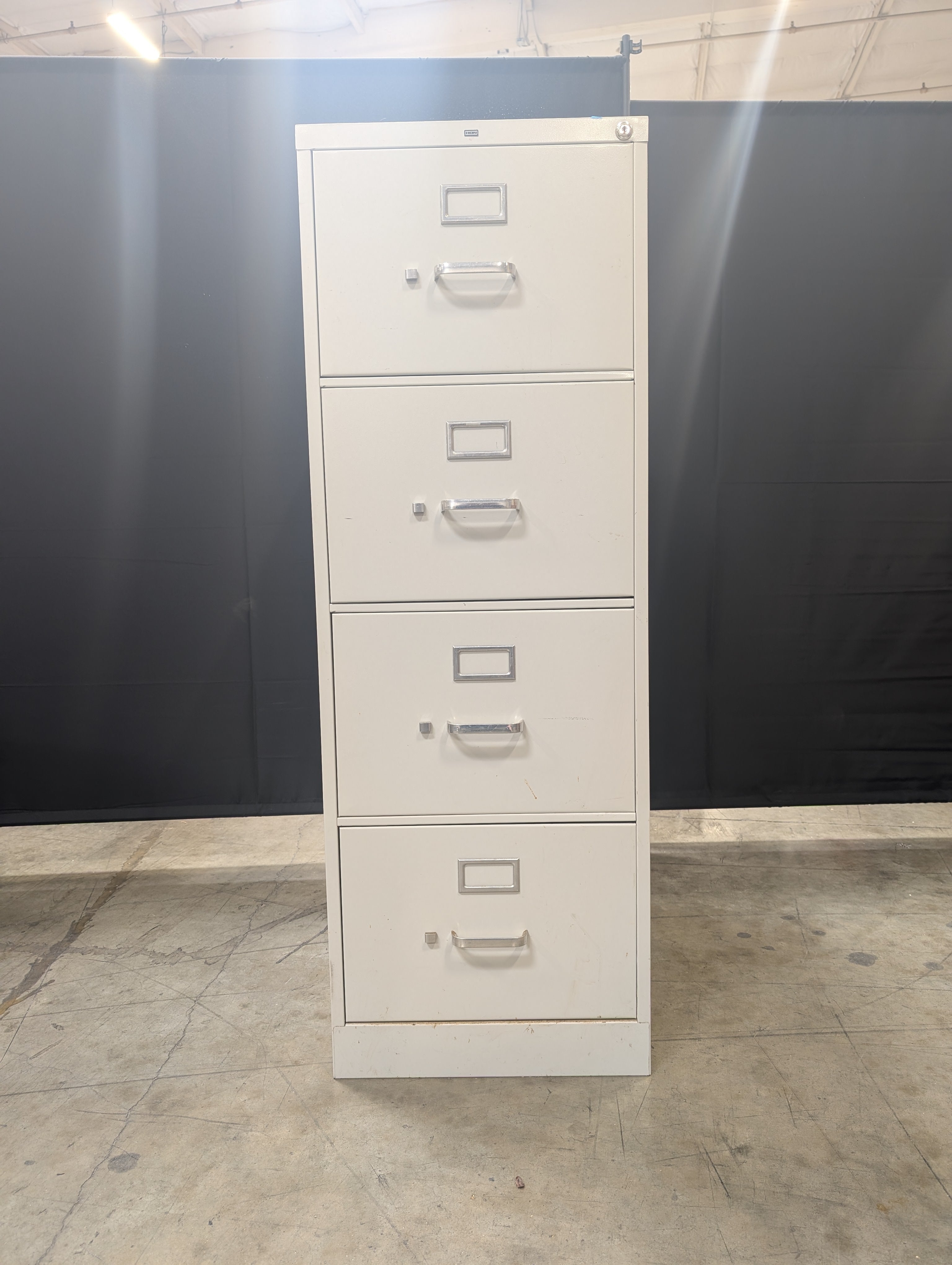 HON Gray Four-Drawer Filing Cabinet