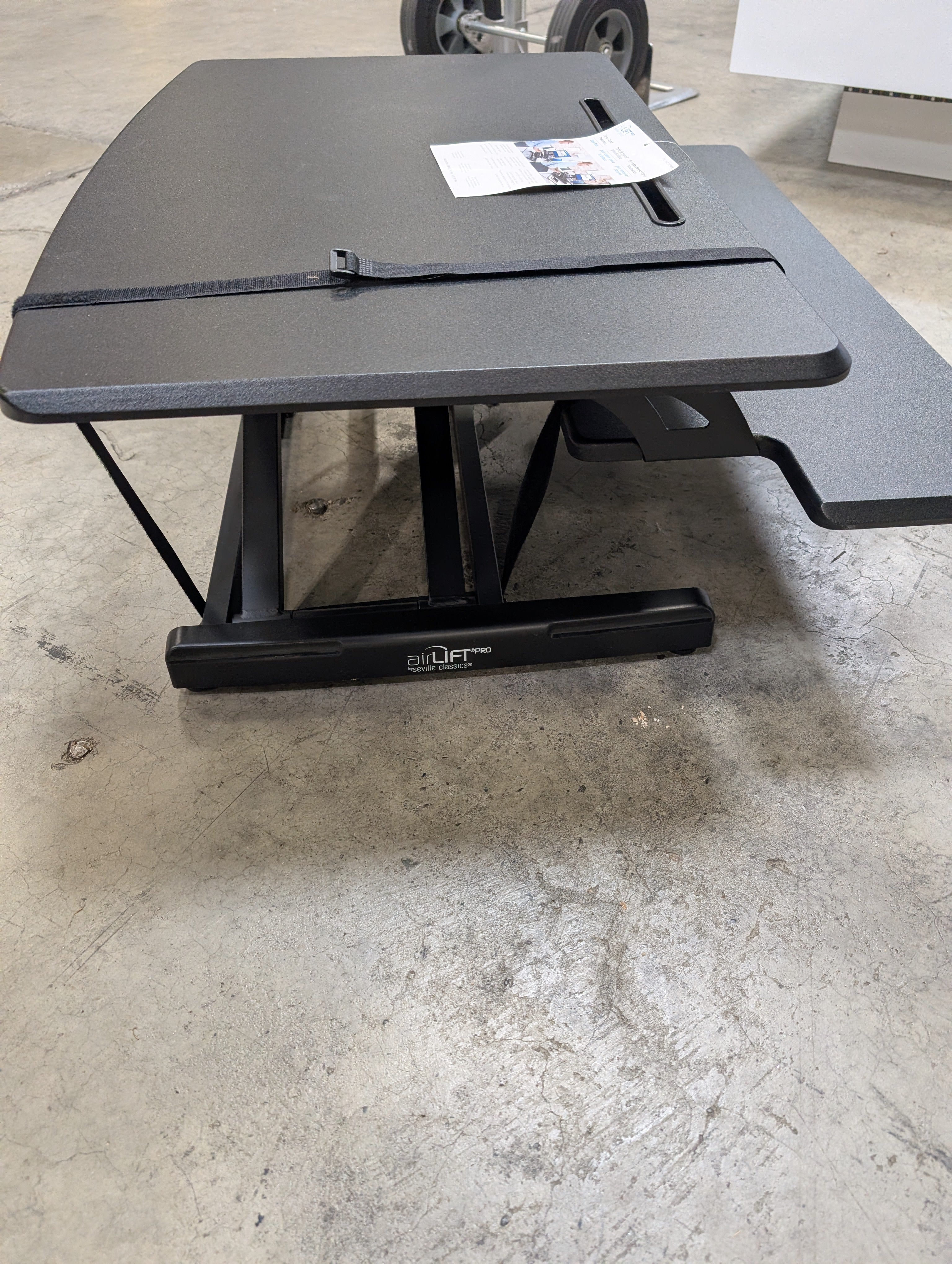 Adjustable Black Sit-Stand Airlift Pro workstation