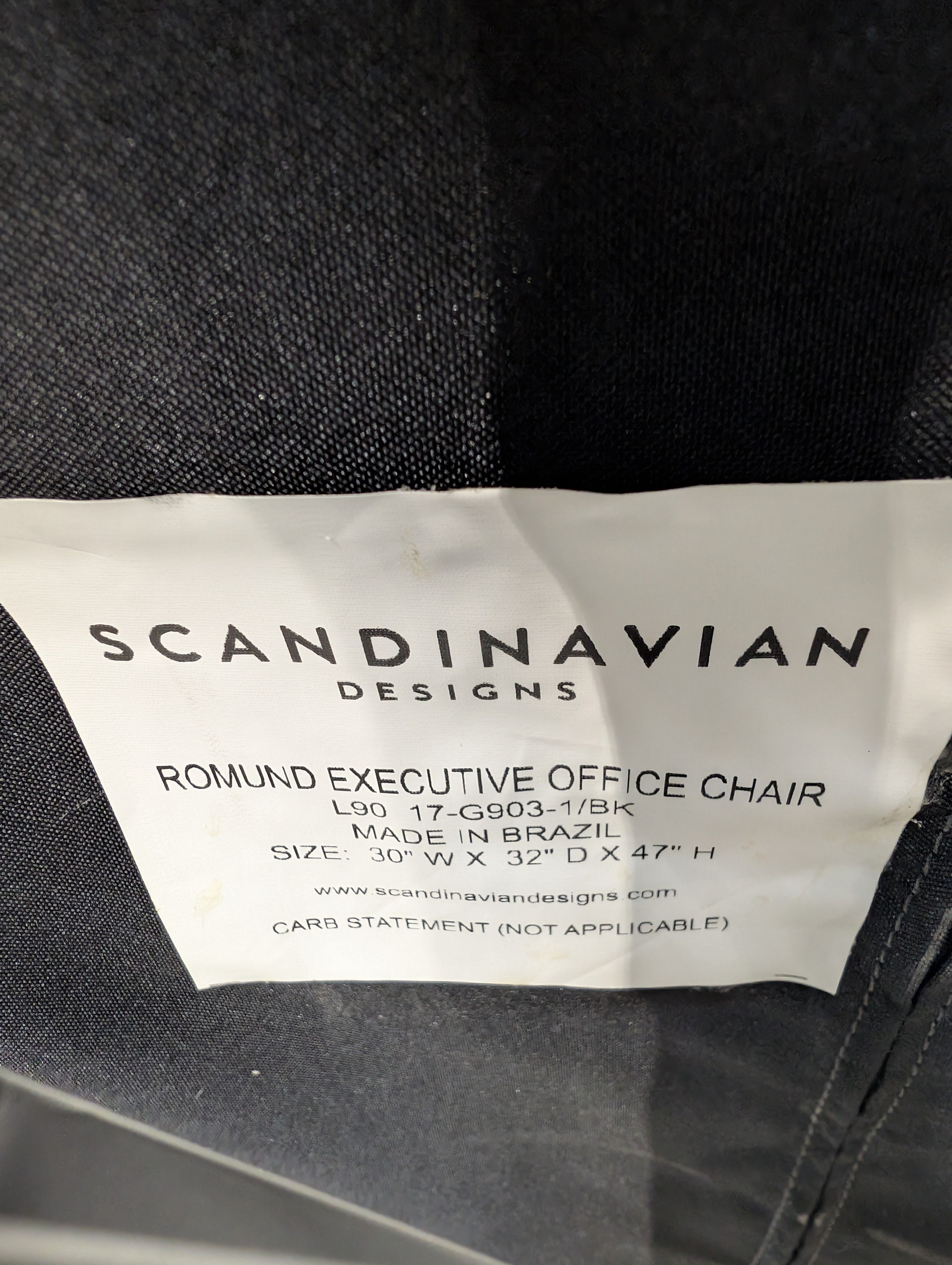 Padded High-Back Swivel Office Chair with Armrests