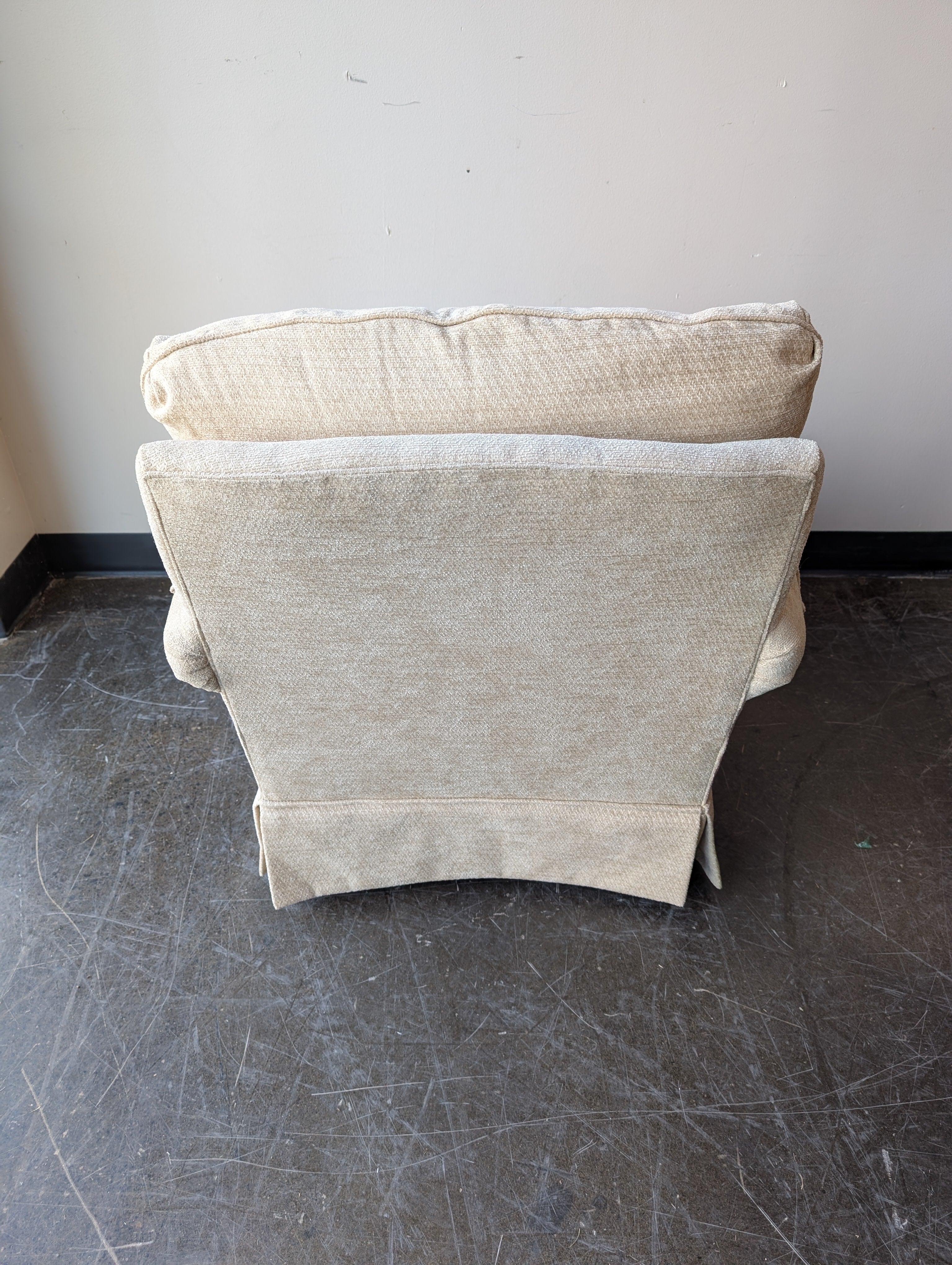 Thomasville Beige Textured Upholstered Armchair