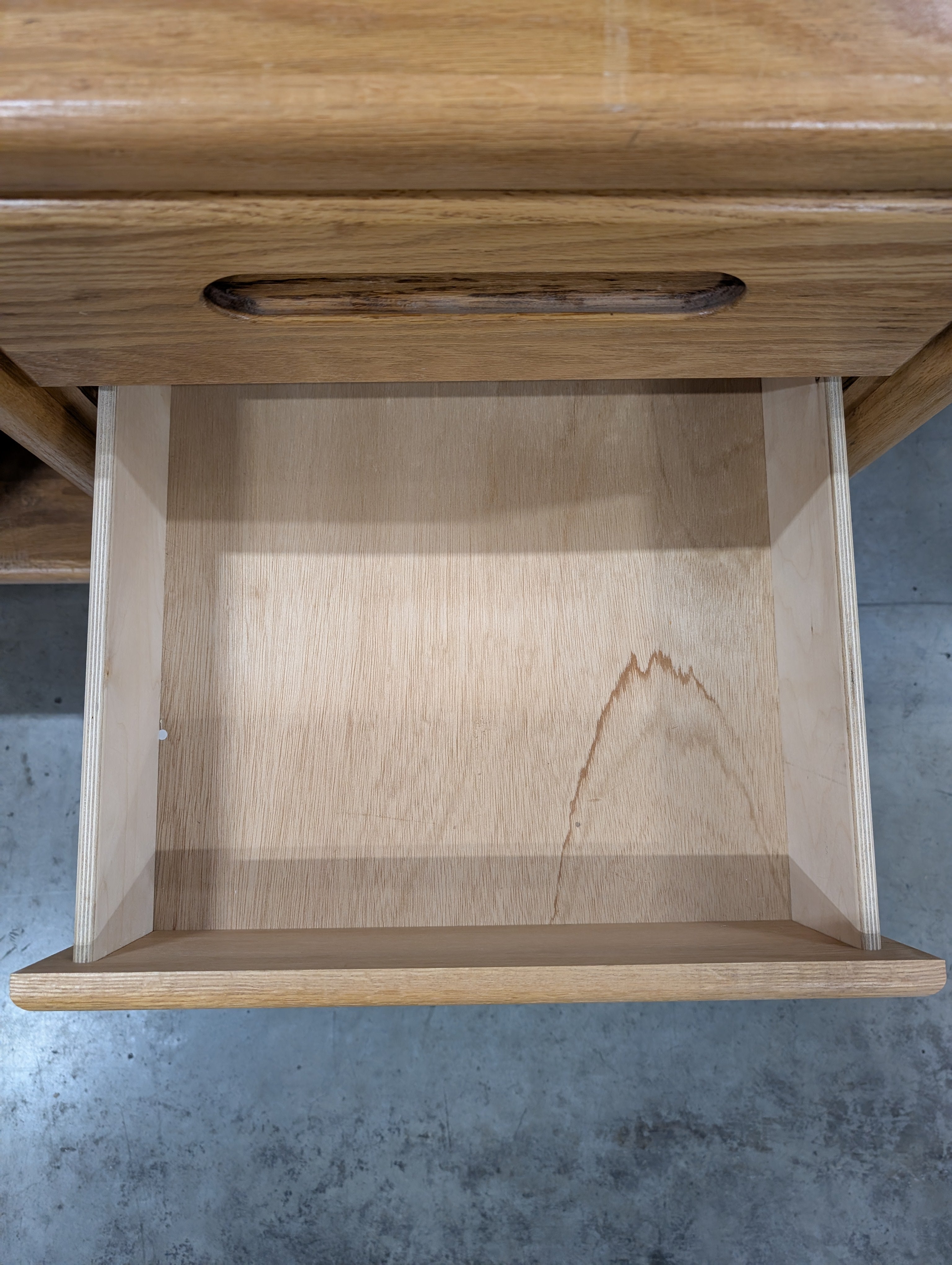 Sturdy Wood Desk with Integrated Hutch and Storage