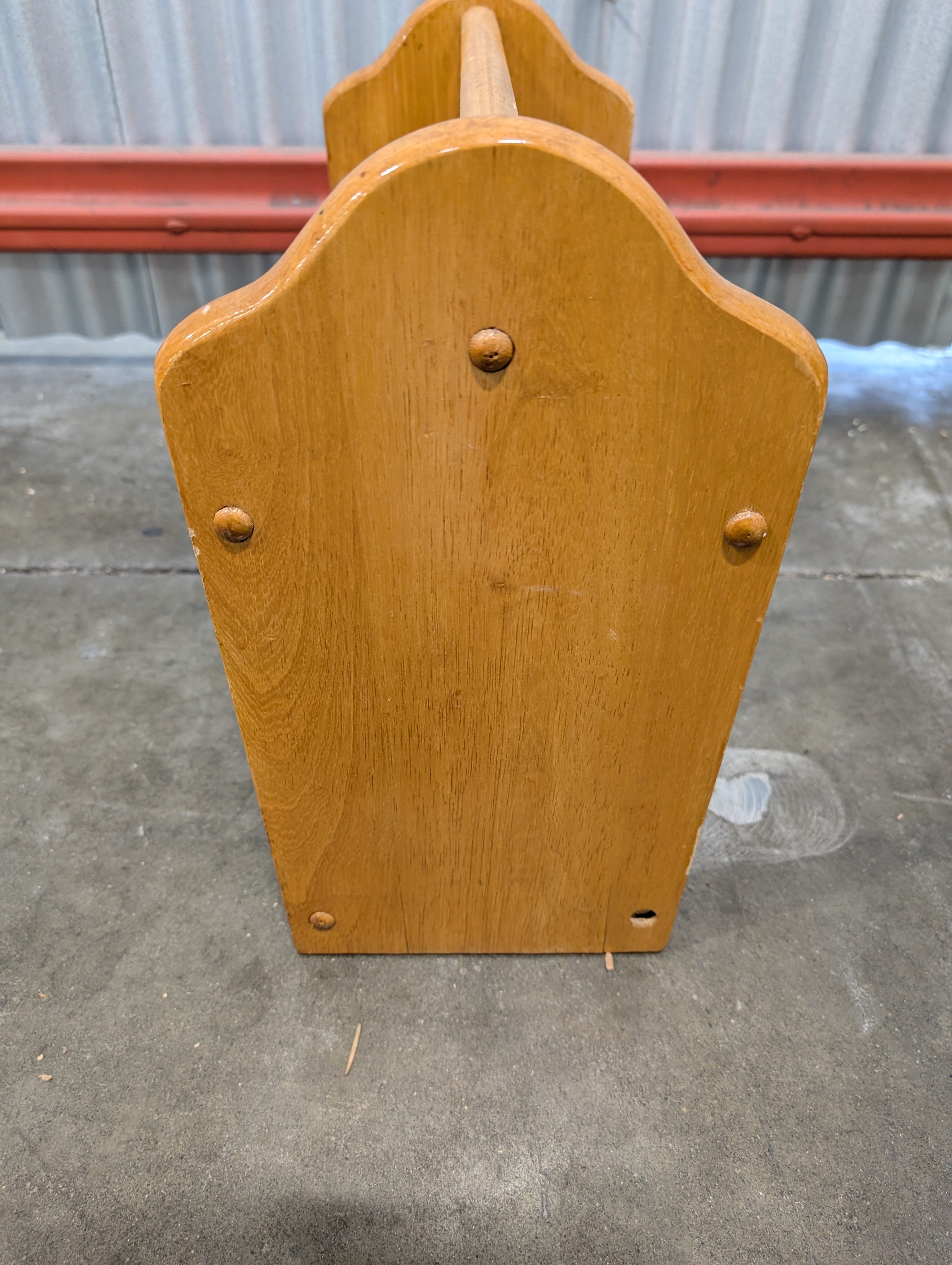 Mid-Century Modern Wood Magazine Rack