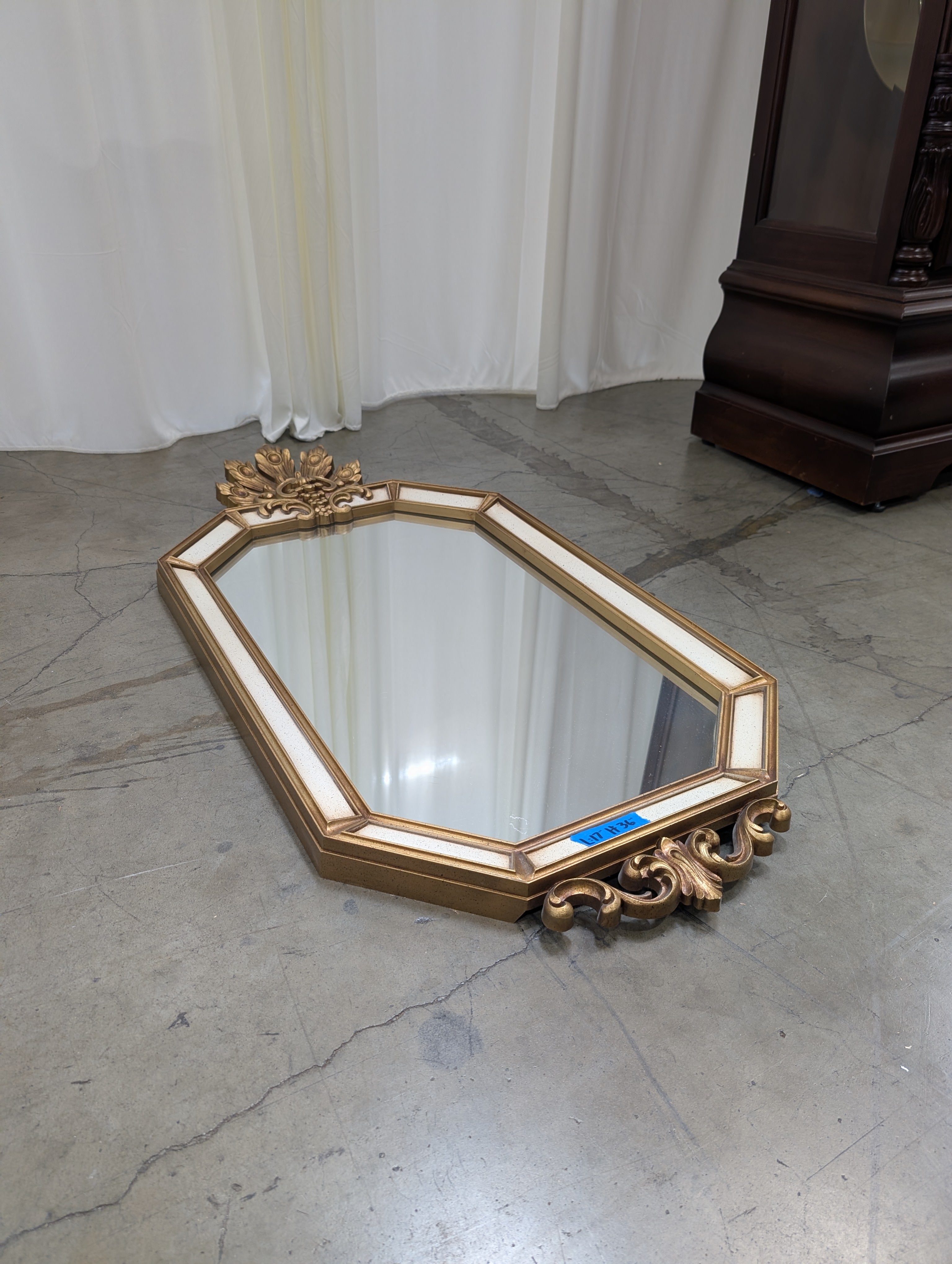 Vintage Ornate Gold Mirror