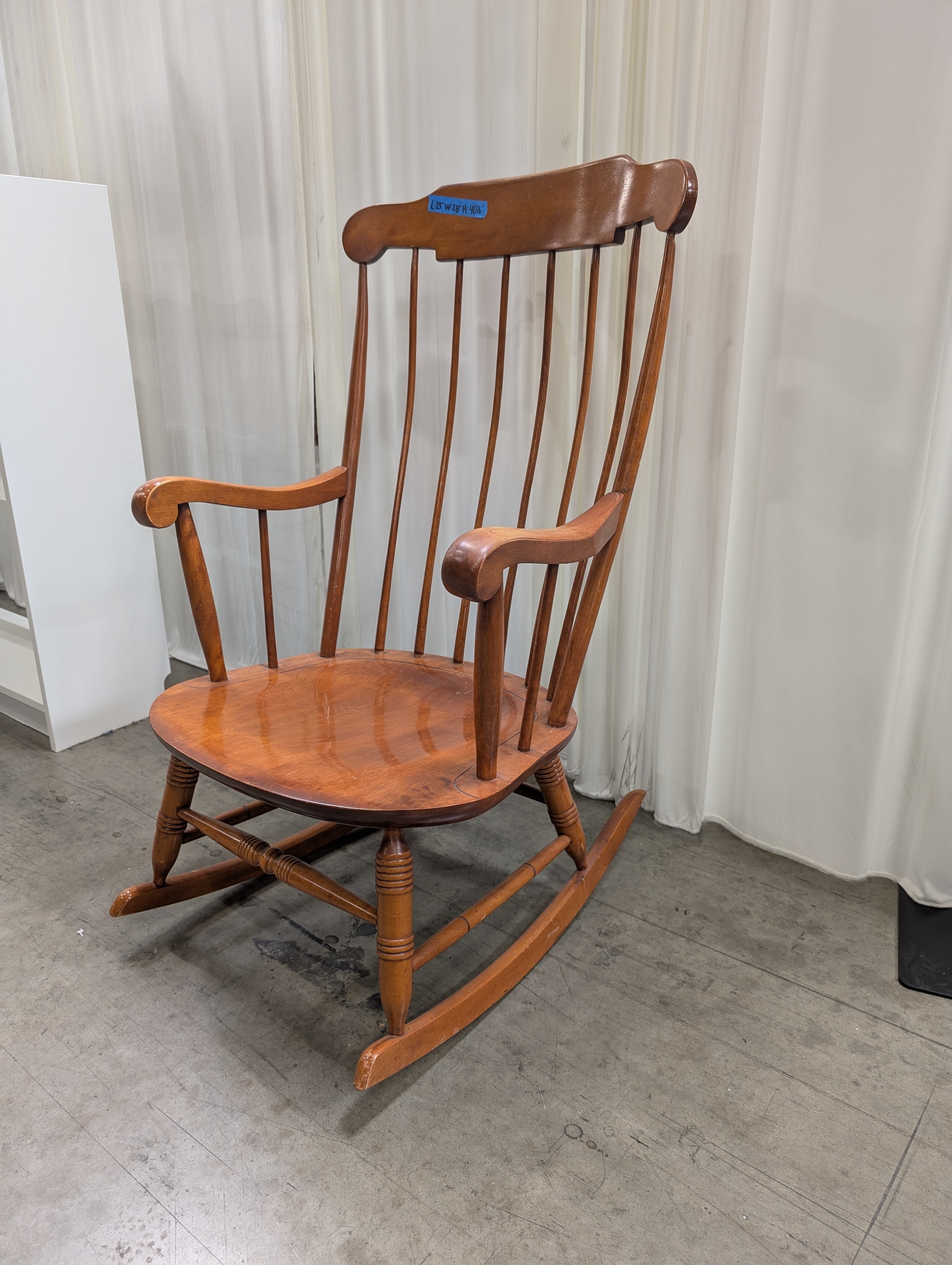 Traditional Spindle Back Rocking Chair in Wood
