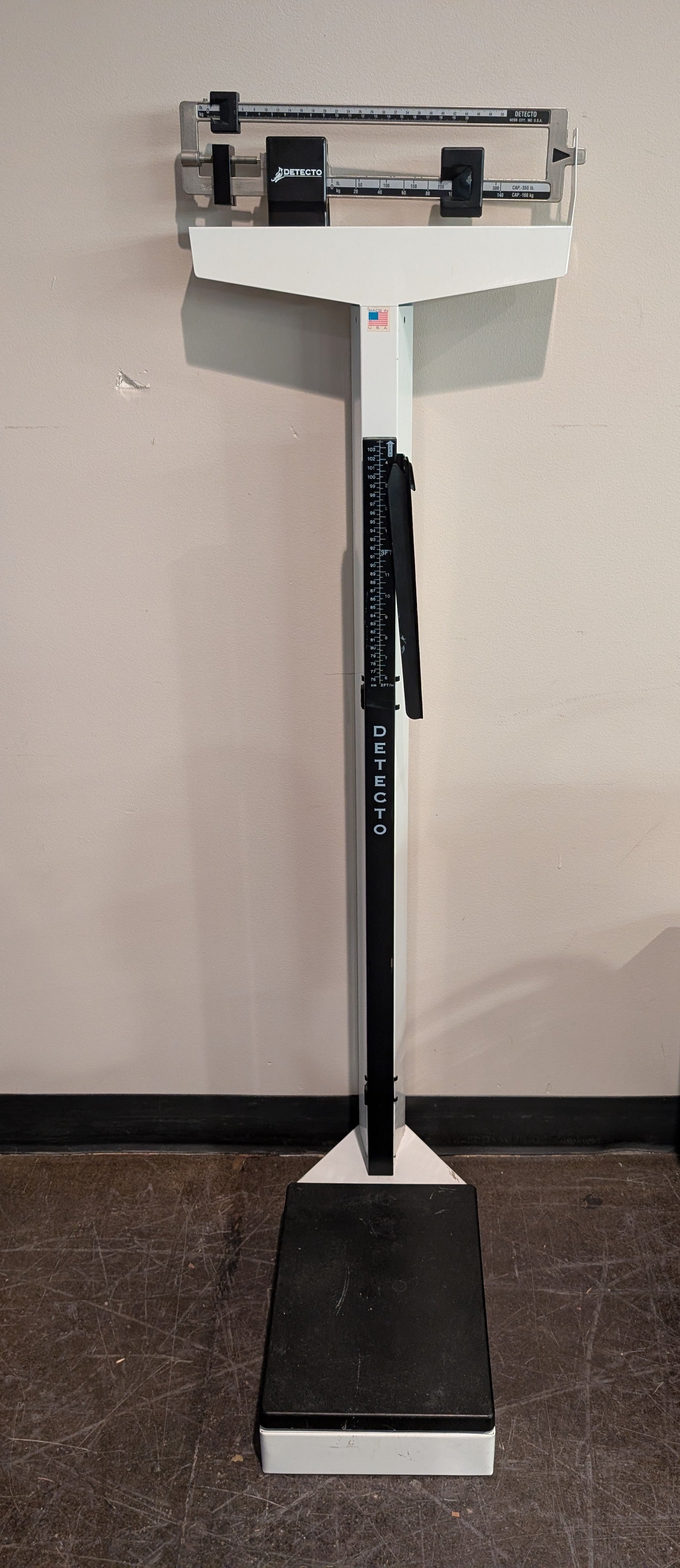 DETECTO Professional Medical Beam Scale with Height Rod