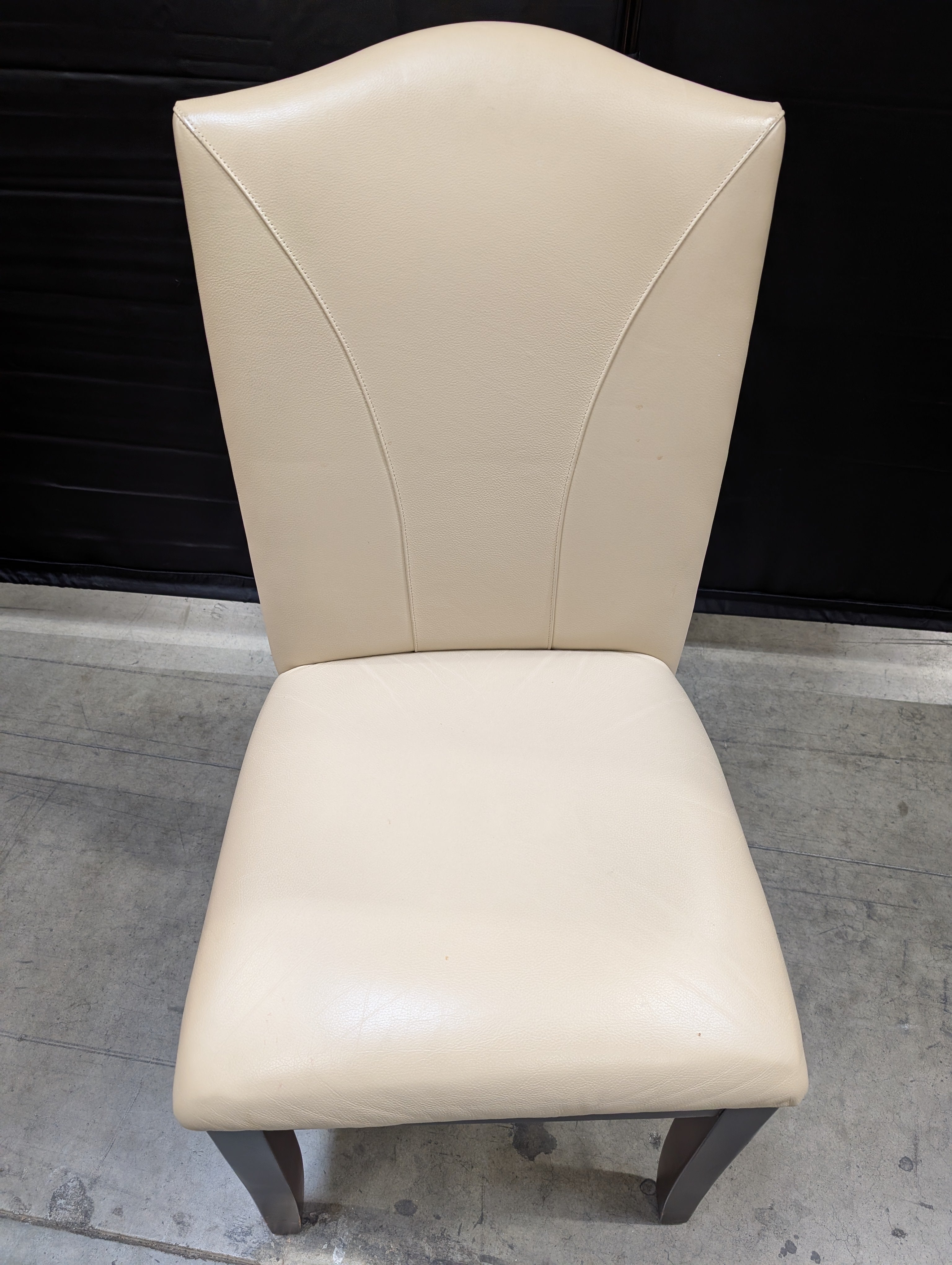 Contemporary Cream Upholstered Dining Chair