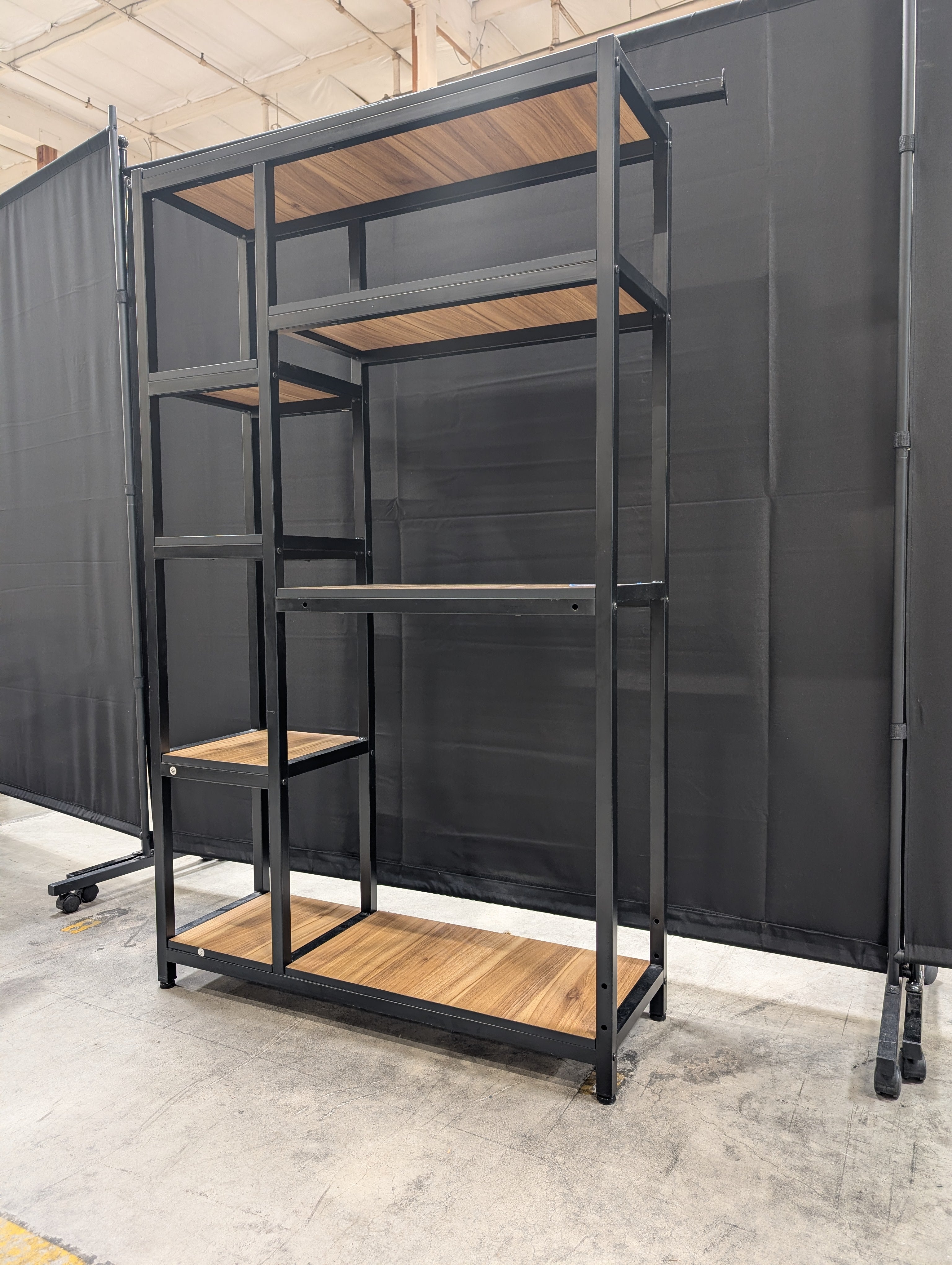 Modern Industrial Geometric Display Shelf