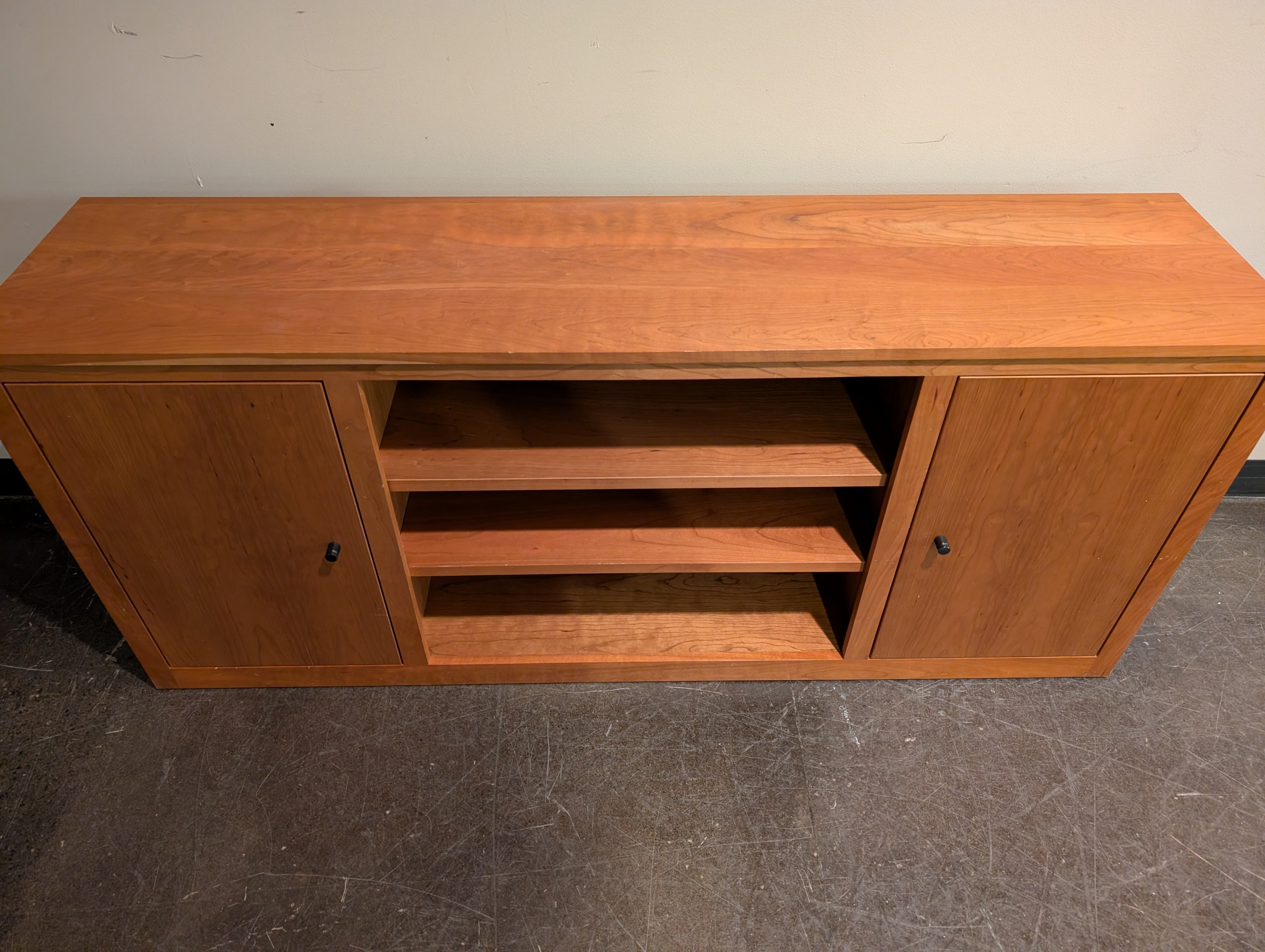Spectra Wood Versatile Wooden Media Console with Storage