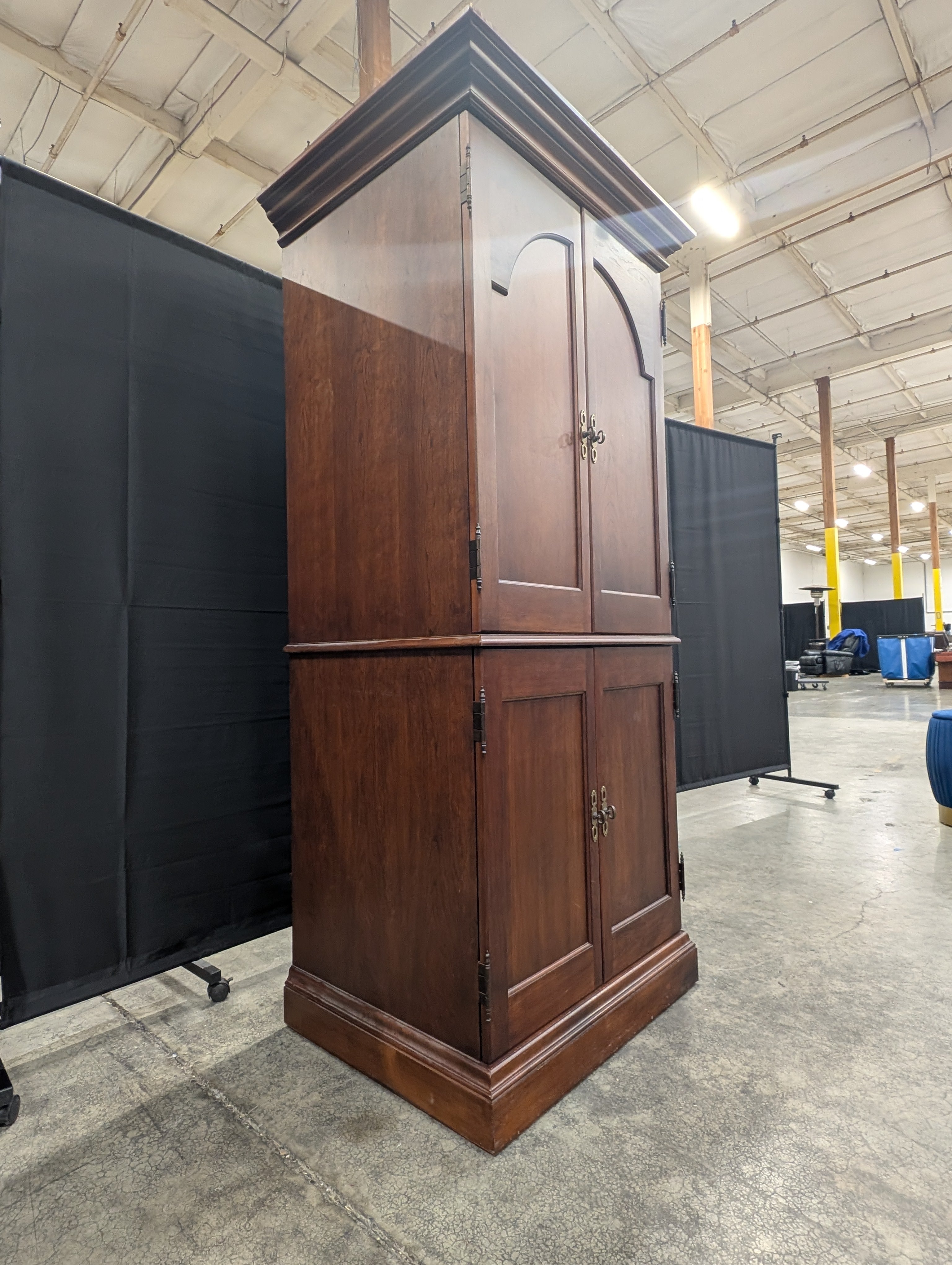 Dark Wood HEKMAN TV Armoire Cabinet