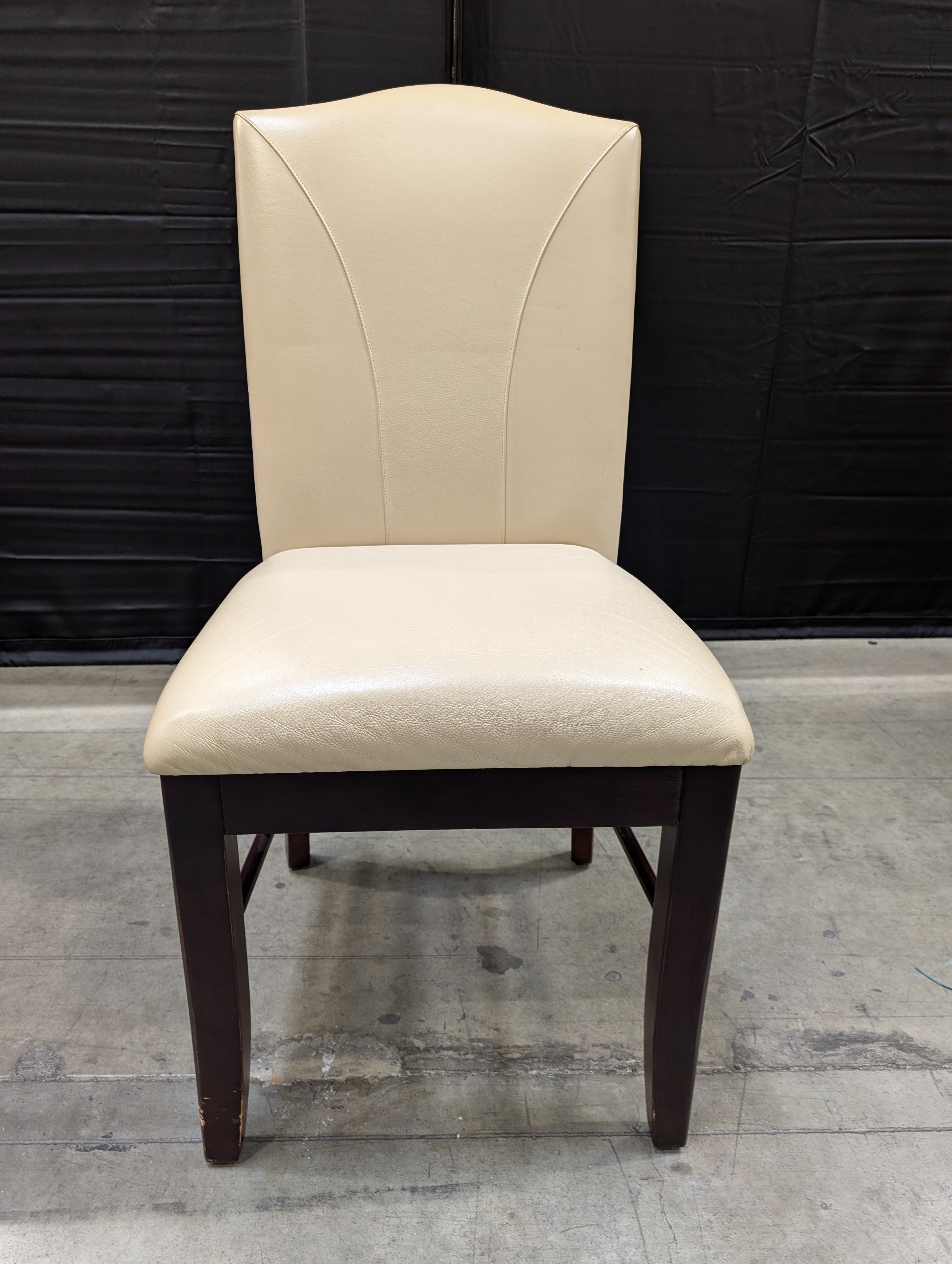 Contemporary Cream Upholstered Dining Chair