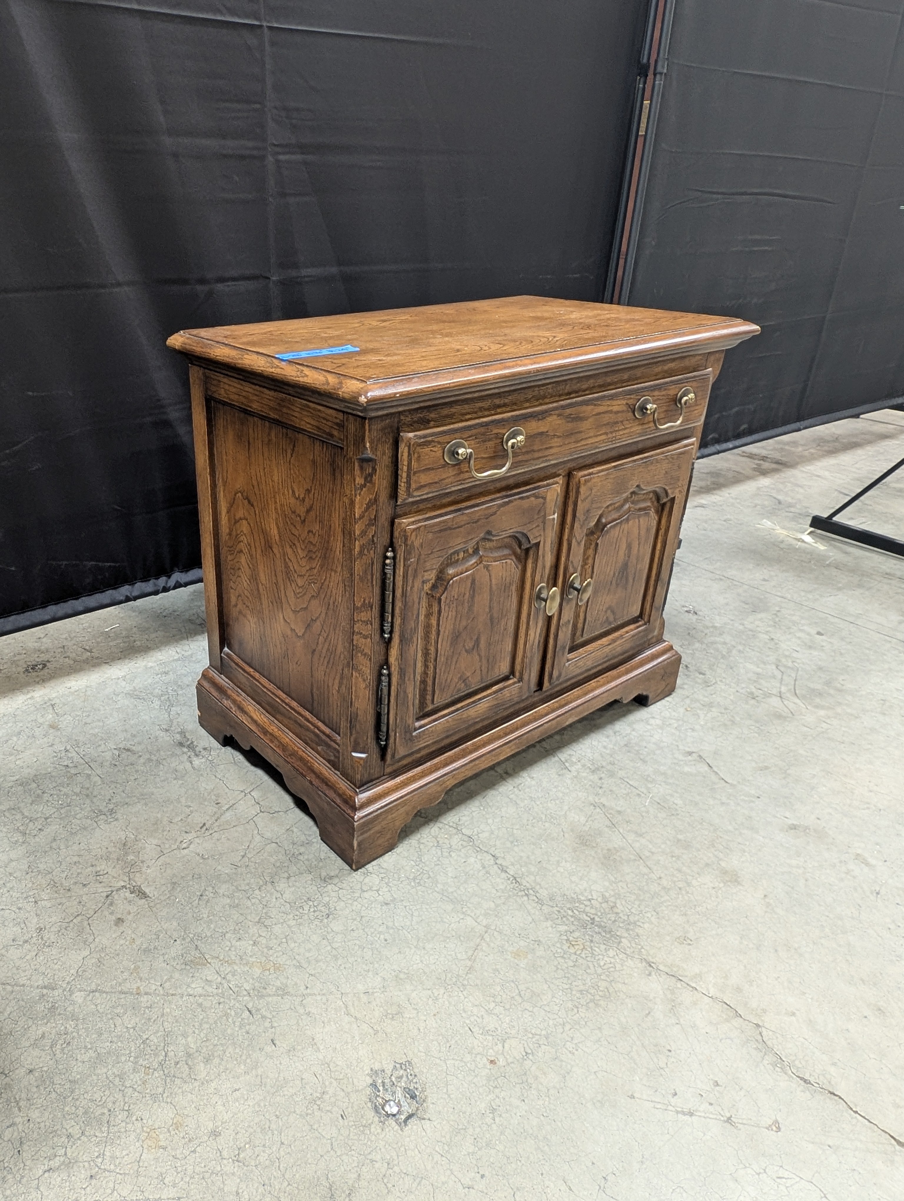 Hardwood Drexel Storage Cabinet with Paneled Doors