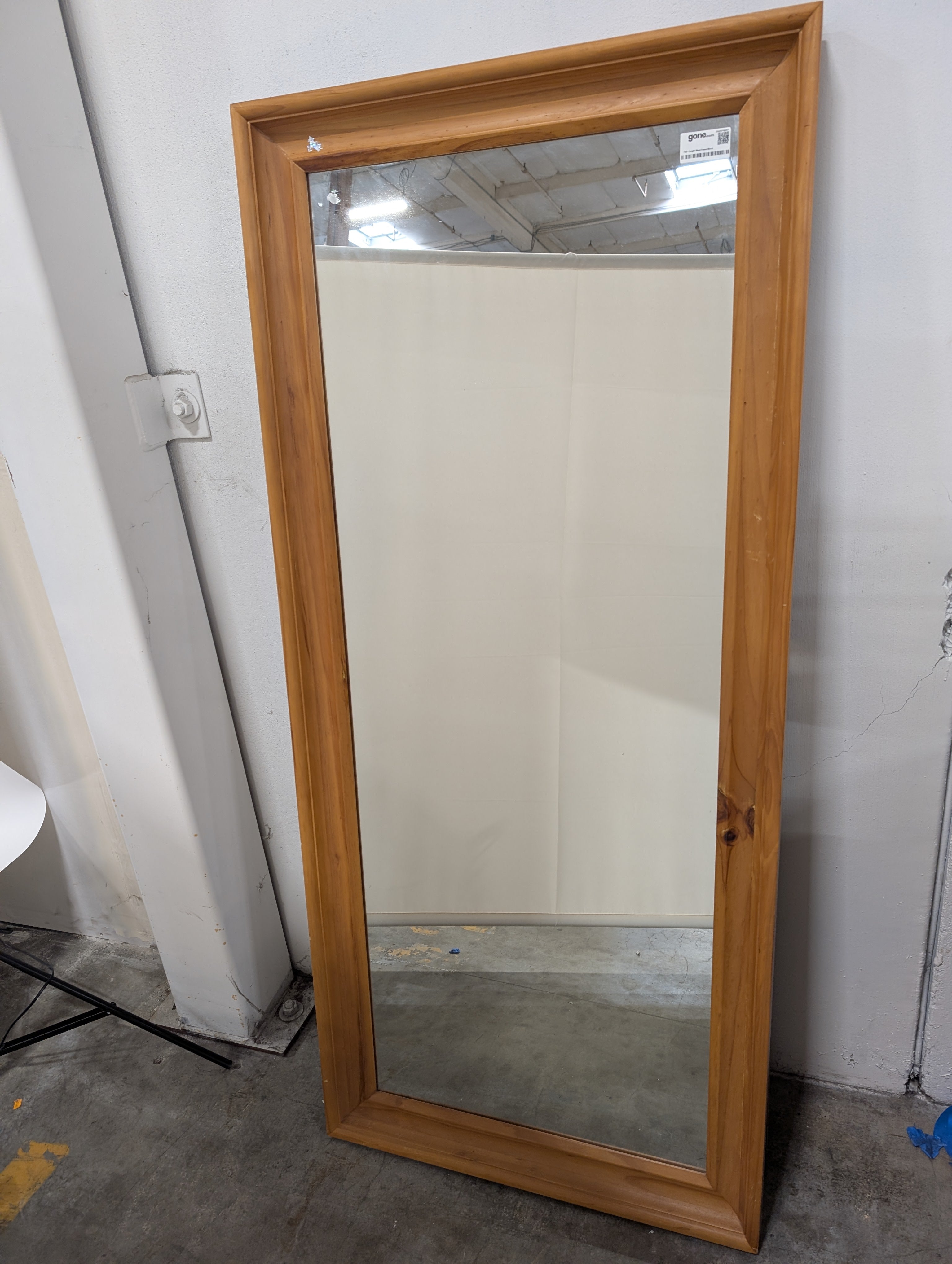 Full-Length Wood Frame Mirror