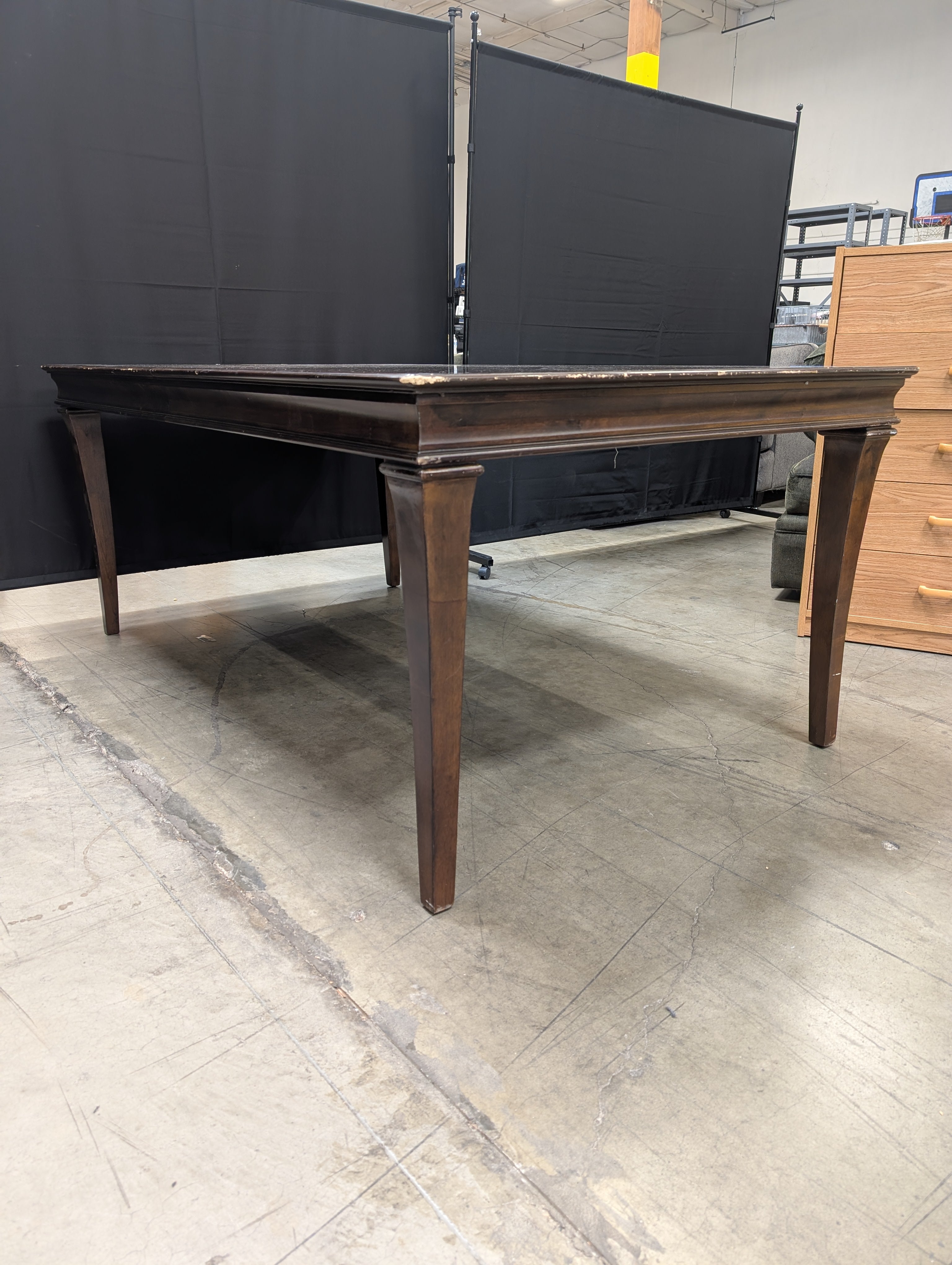 Traditional Dark Wood Dining Table