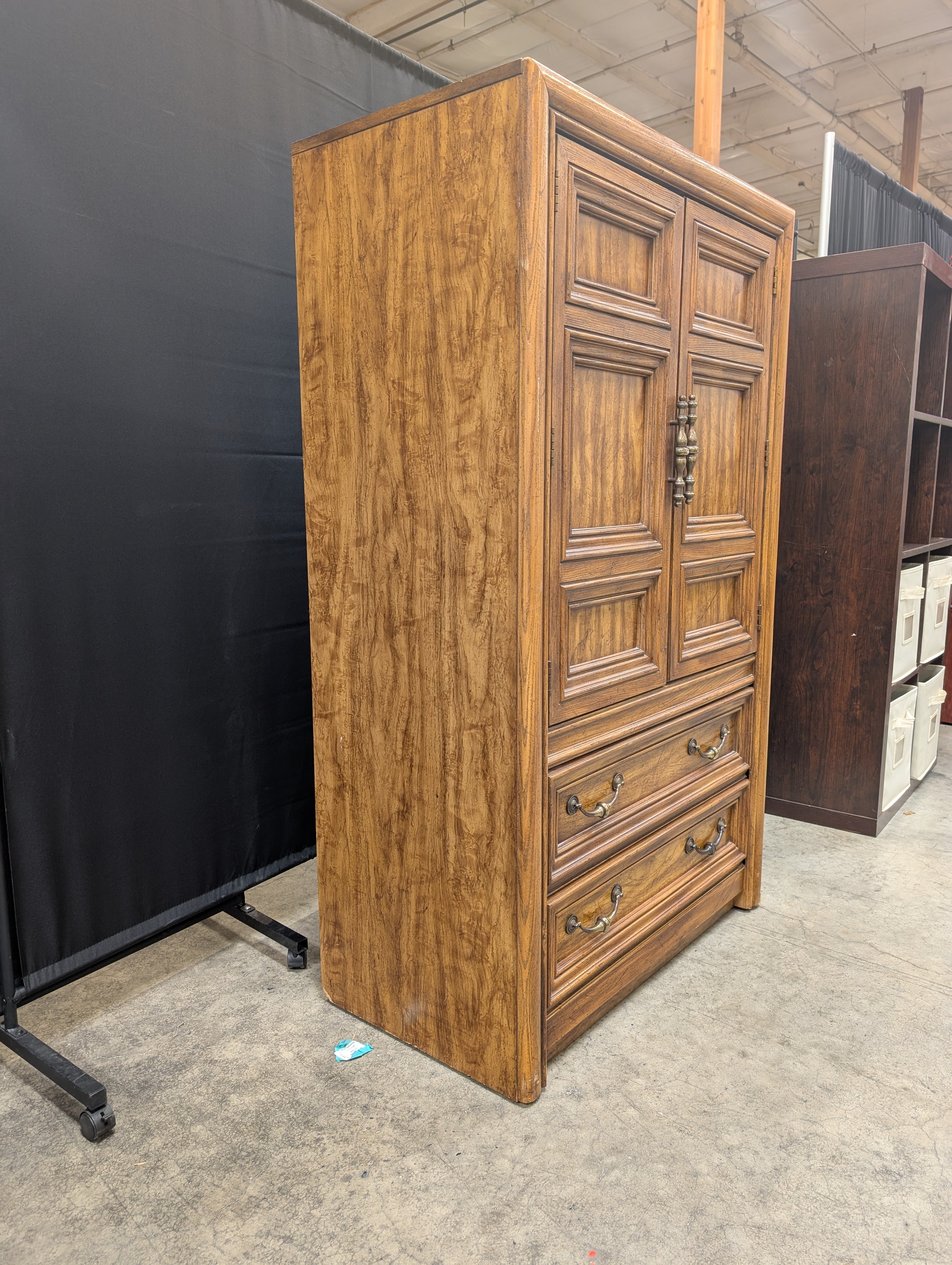 First Family Traditional Brown Wood Dresser with Paneled Fronts
