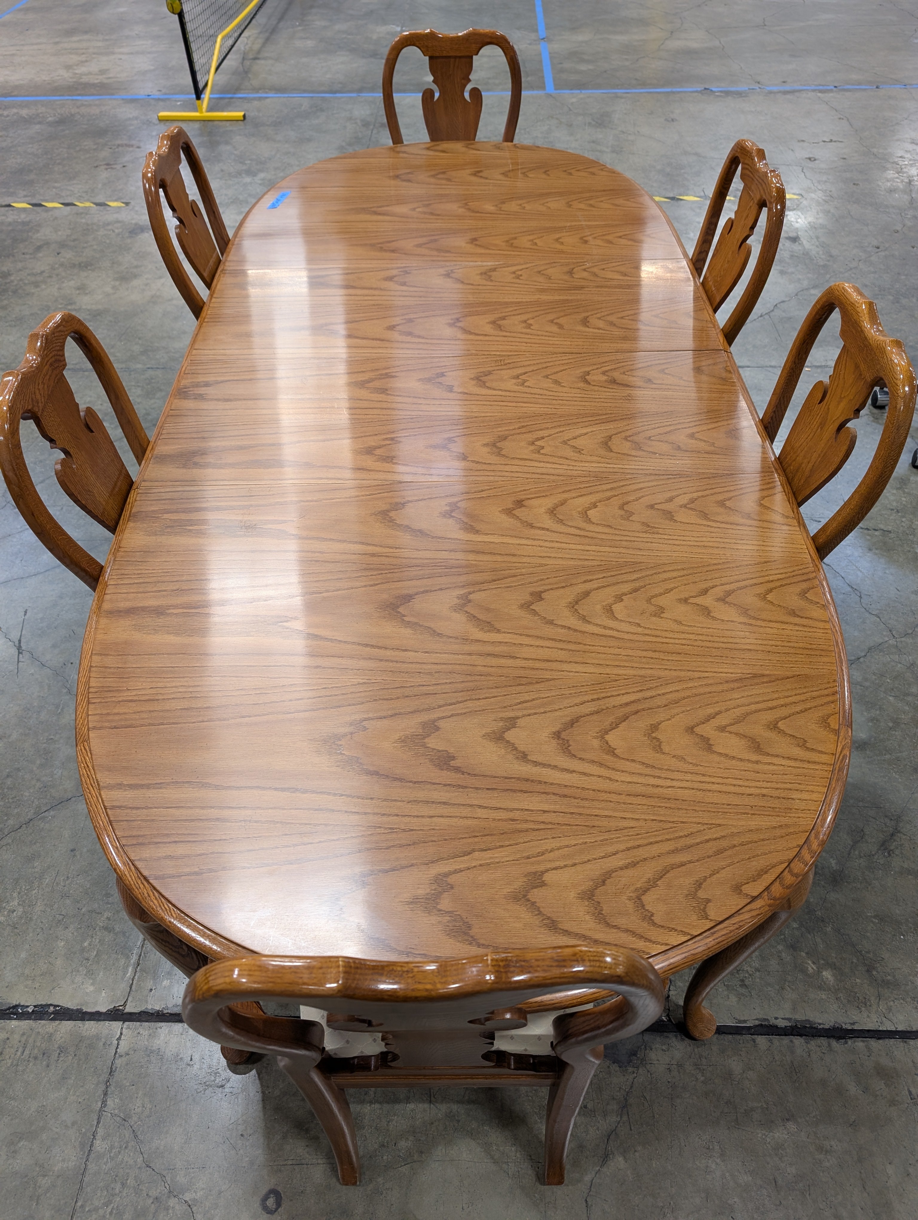 Thomasville Wood Dining Table with Six Chairs
