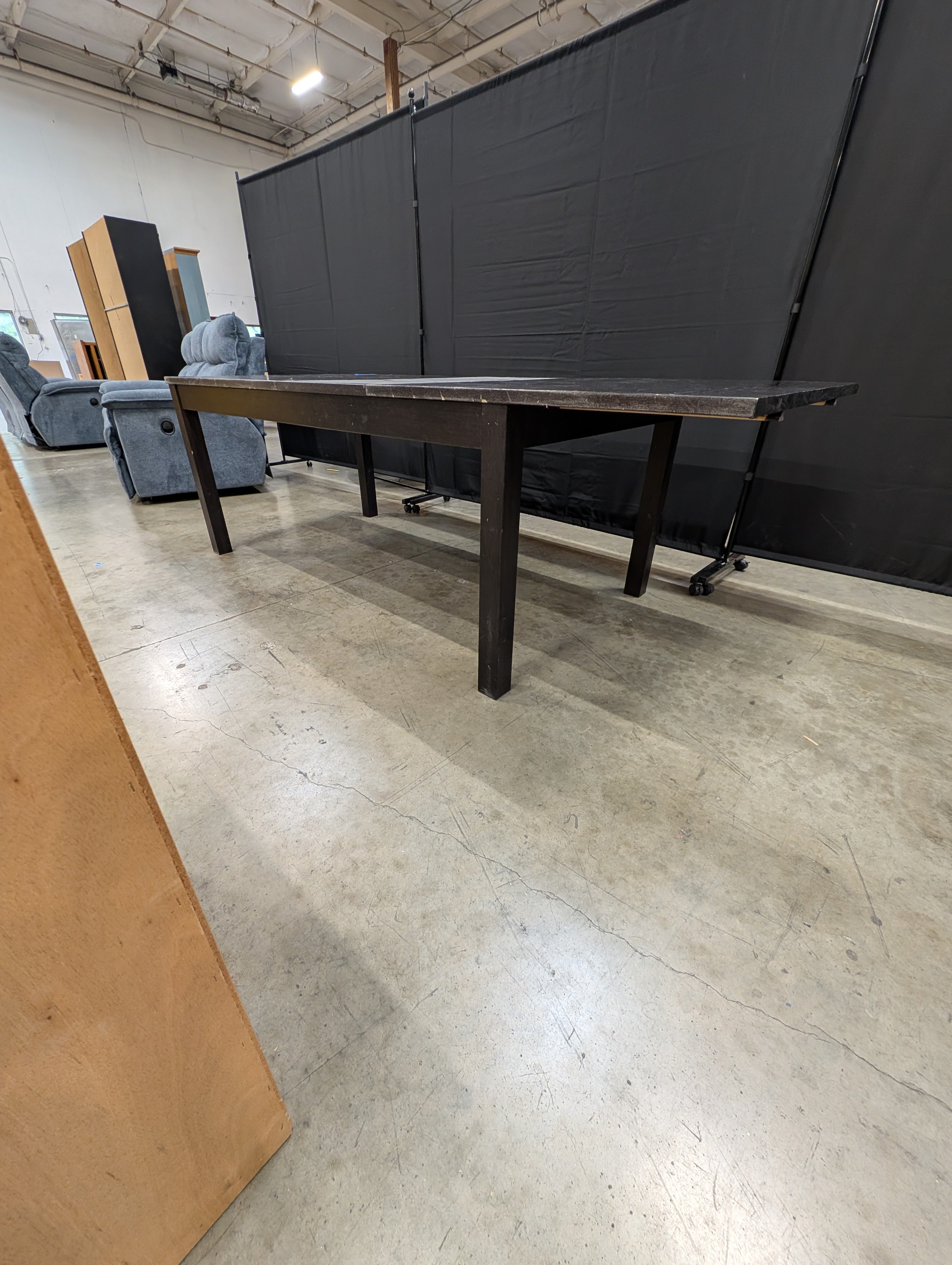 Dark Wood Rectangular IKEA Dining Table