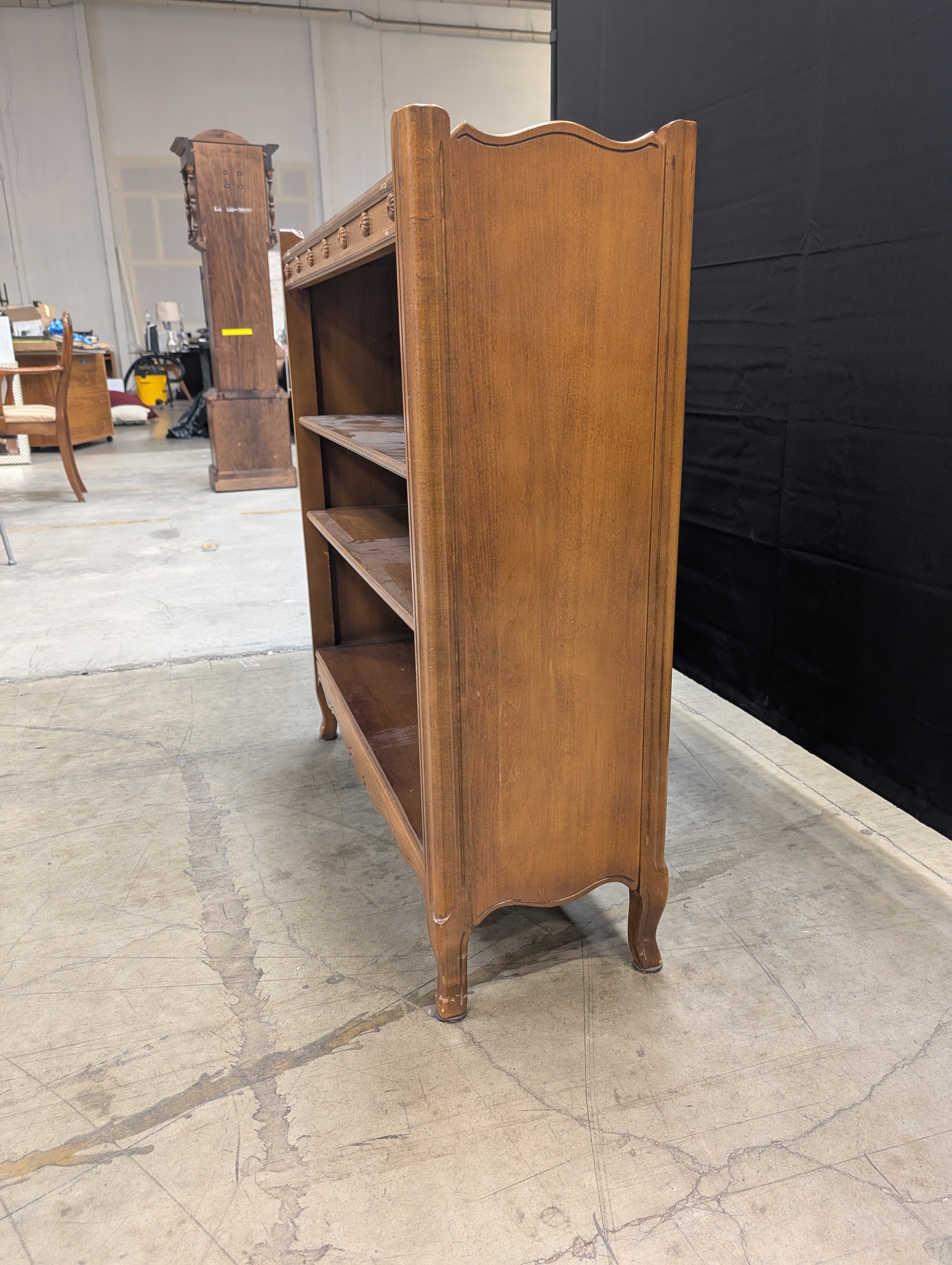 Vintage Jamestown Table Company "Taylor Made" Bookcase with Carved Rosettes