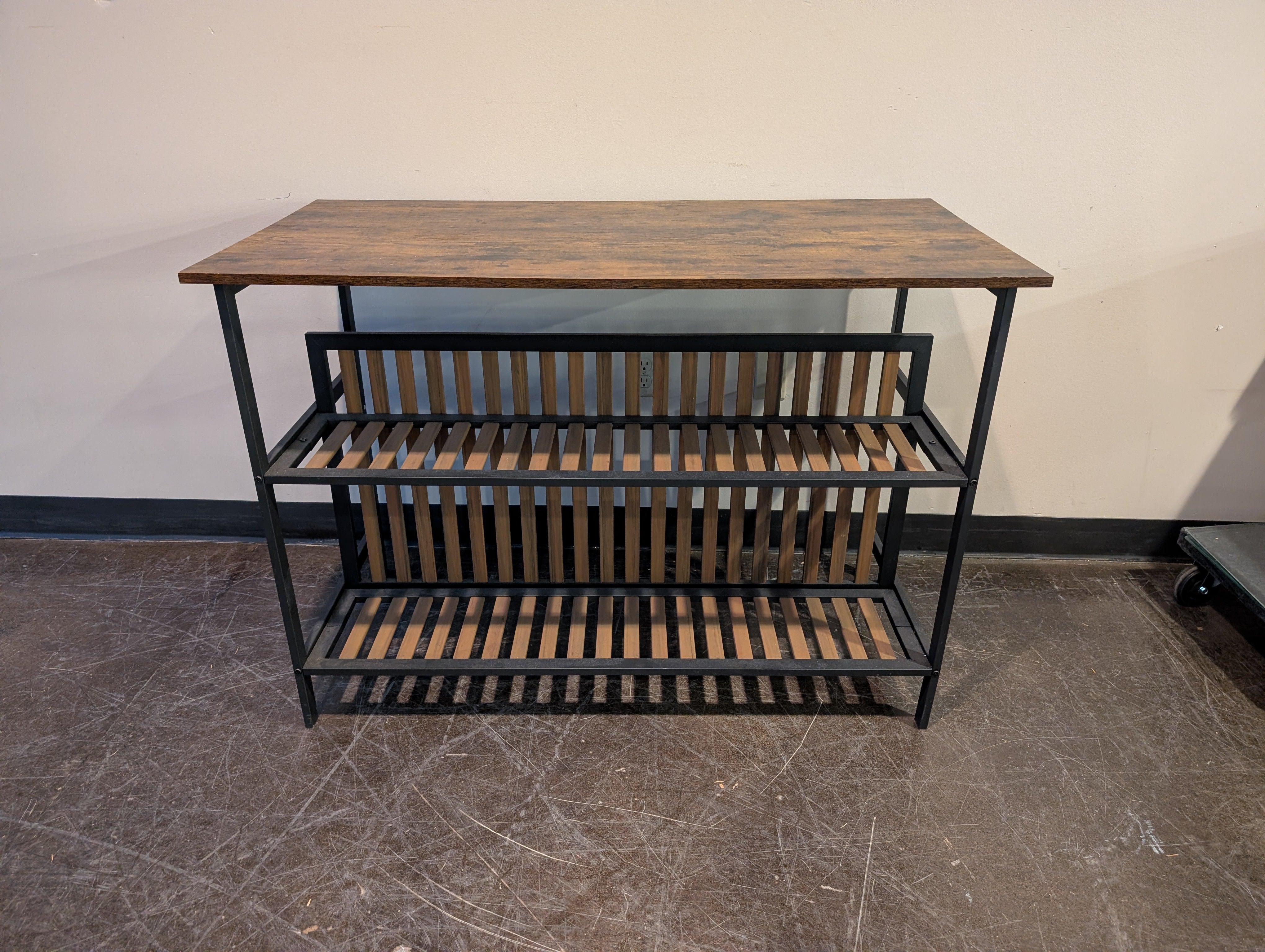 Industrial Style Wood-Look and Metal Home Office Desk